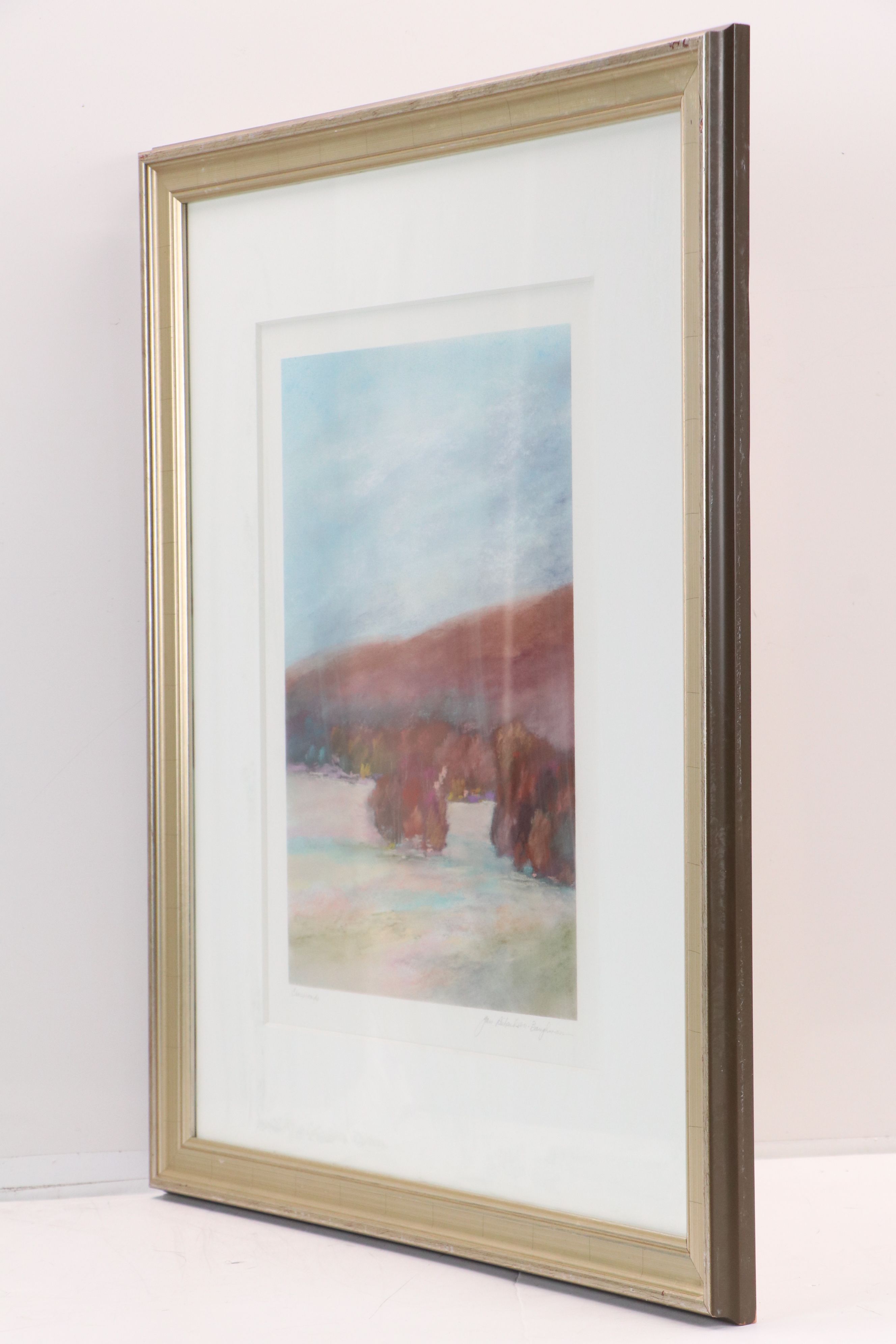 Jan Richardson-Baughman Chalk Pastel Landscape Drawing "Crossroads"