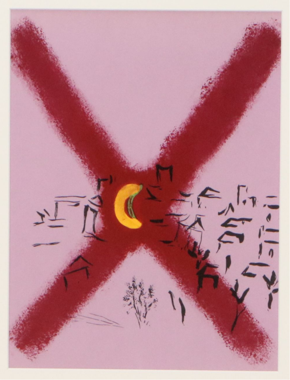 Marc Chagall Color Lithograph From "The Lithographs of Chagall Vol II," 1963