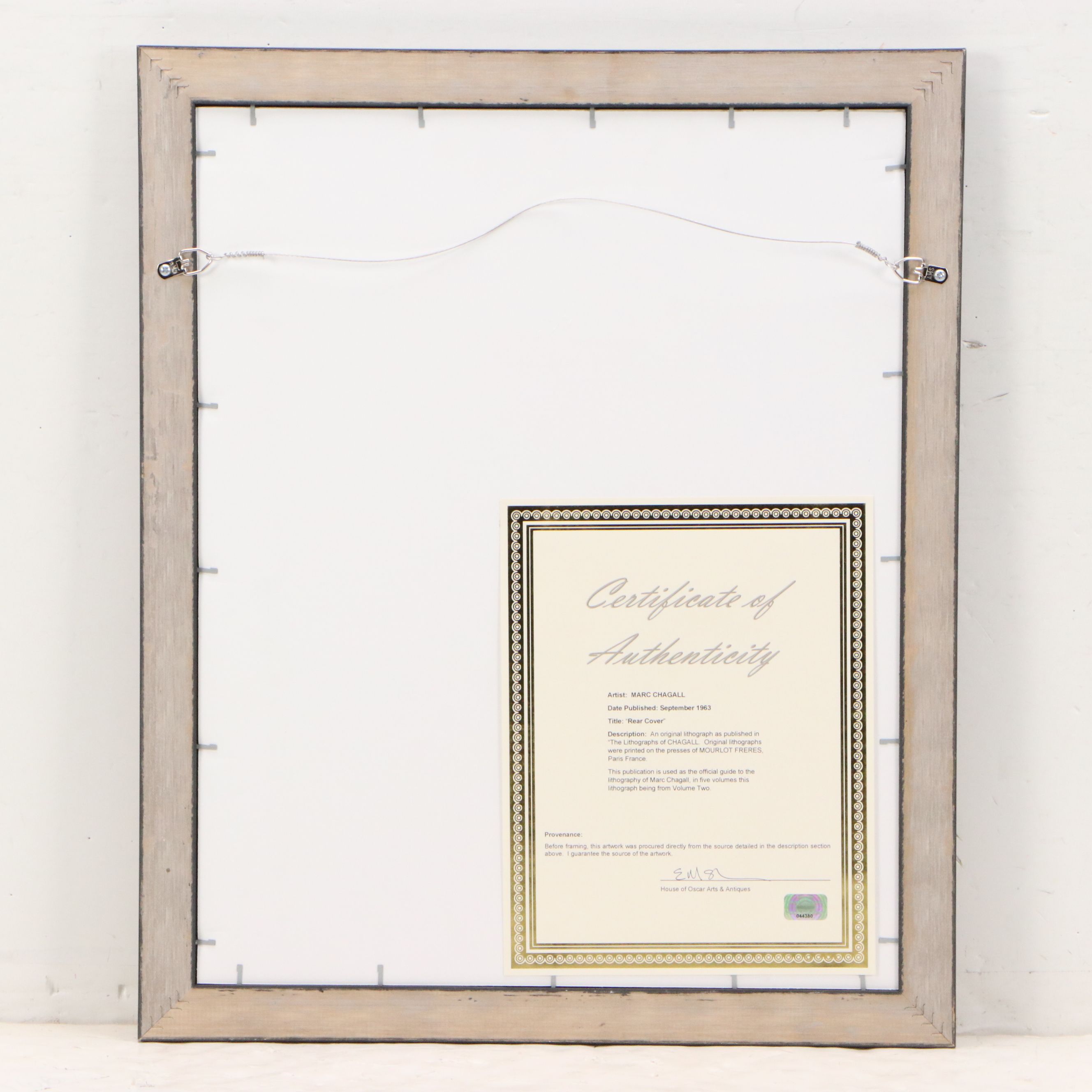 Marc Chagall Color Lithograph From "The Lithographs of Chagall Vol II," 1963