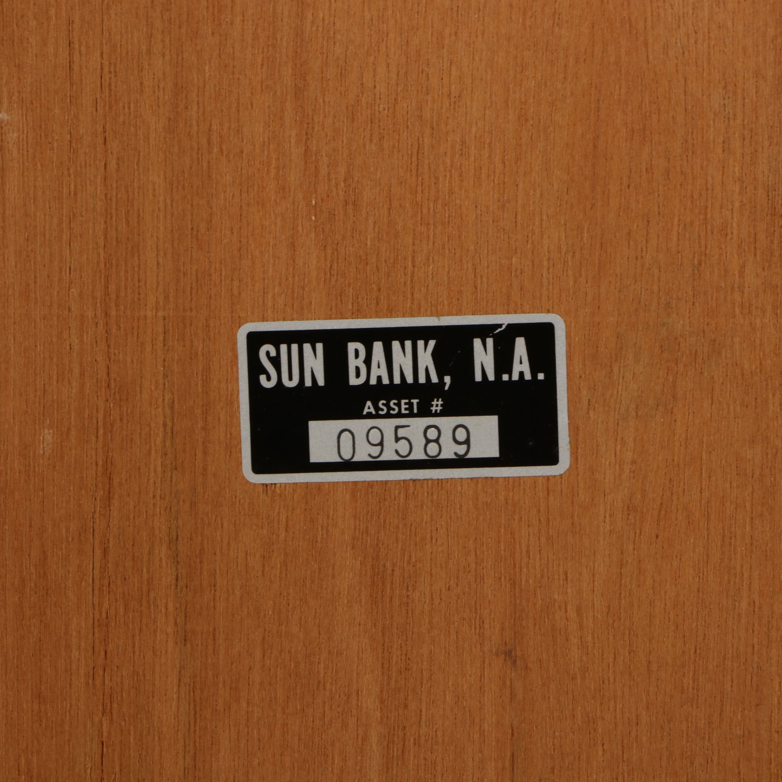 Kenneth Hess Oil Painting of Cow Herd in Palm Grove, 1981