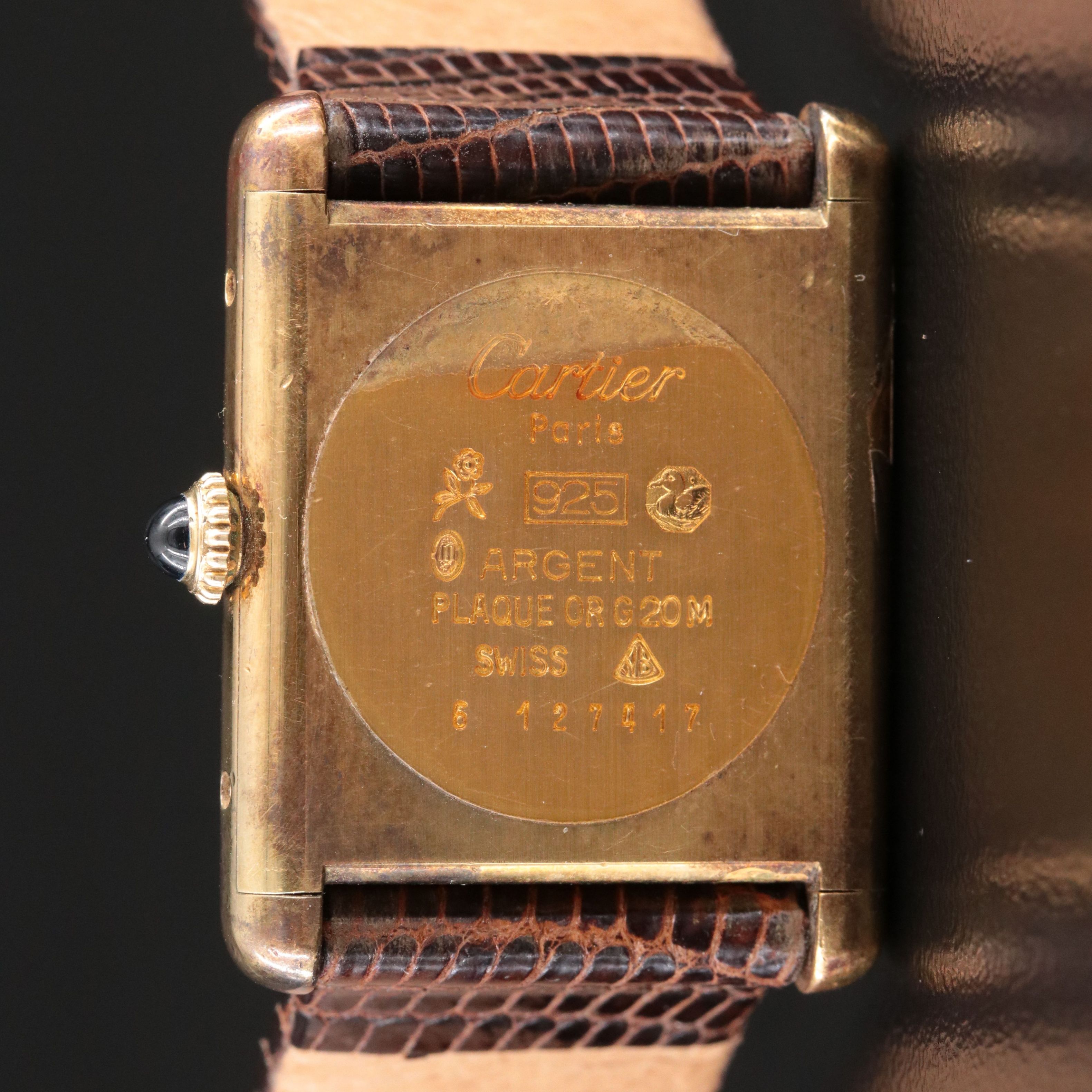 Cartier Must de Cartier Tank Vermeil Vintage Watch c.1970s-1980s