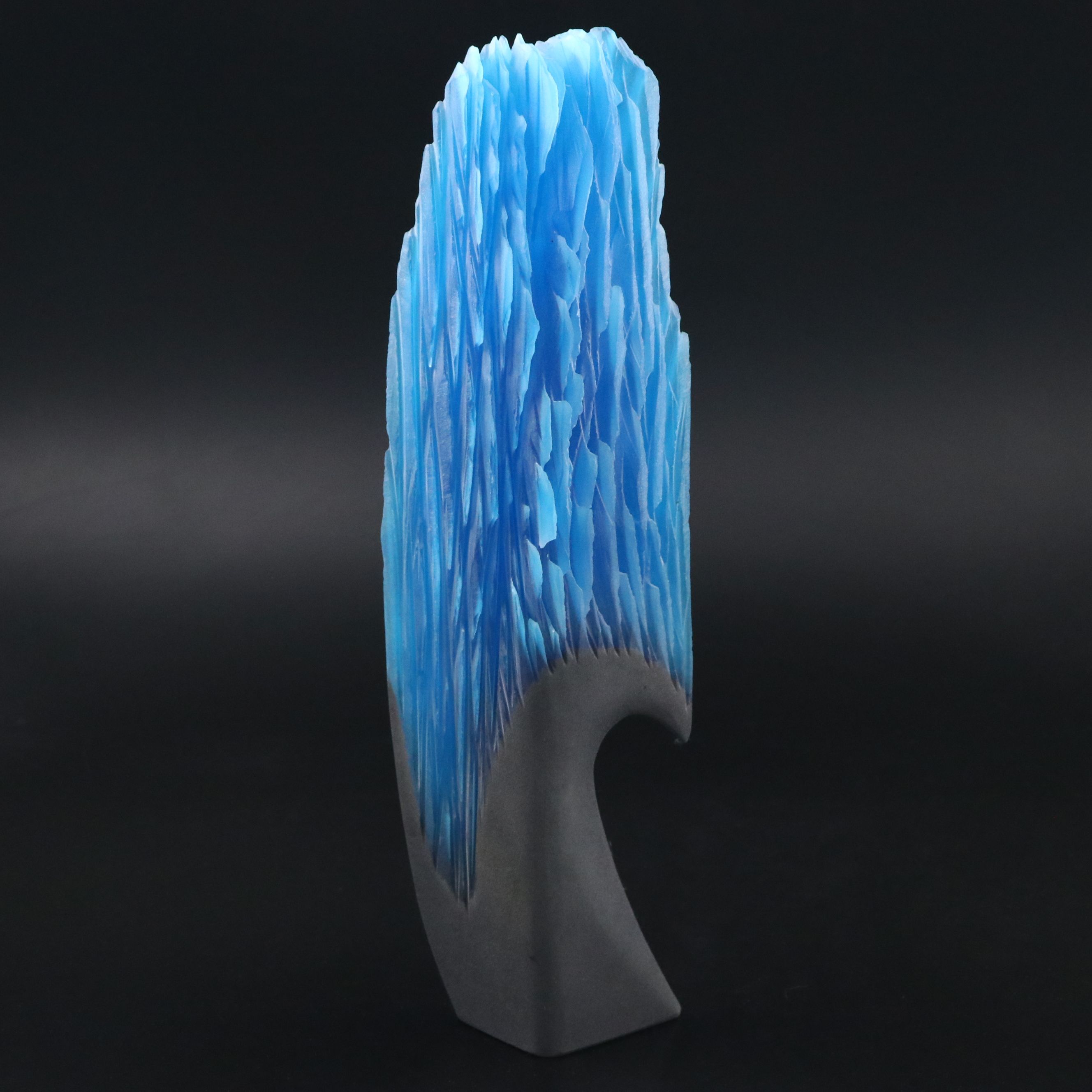 Alex Gabriel Bernstein "Steel and Glass" Cast and Carved Glass Sculpture, 2009