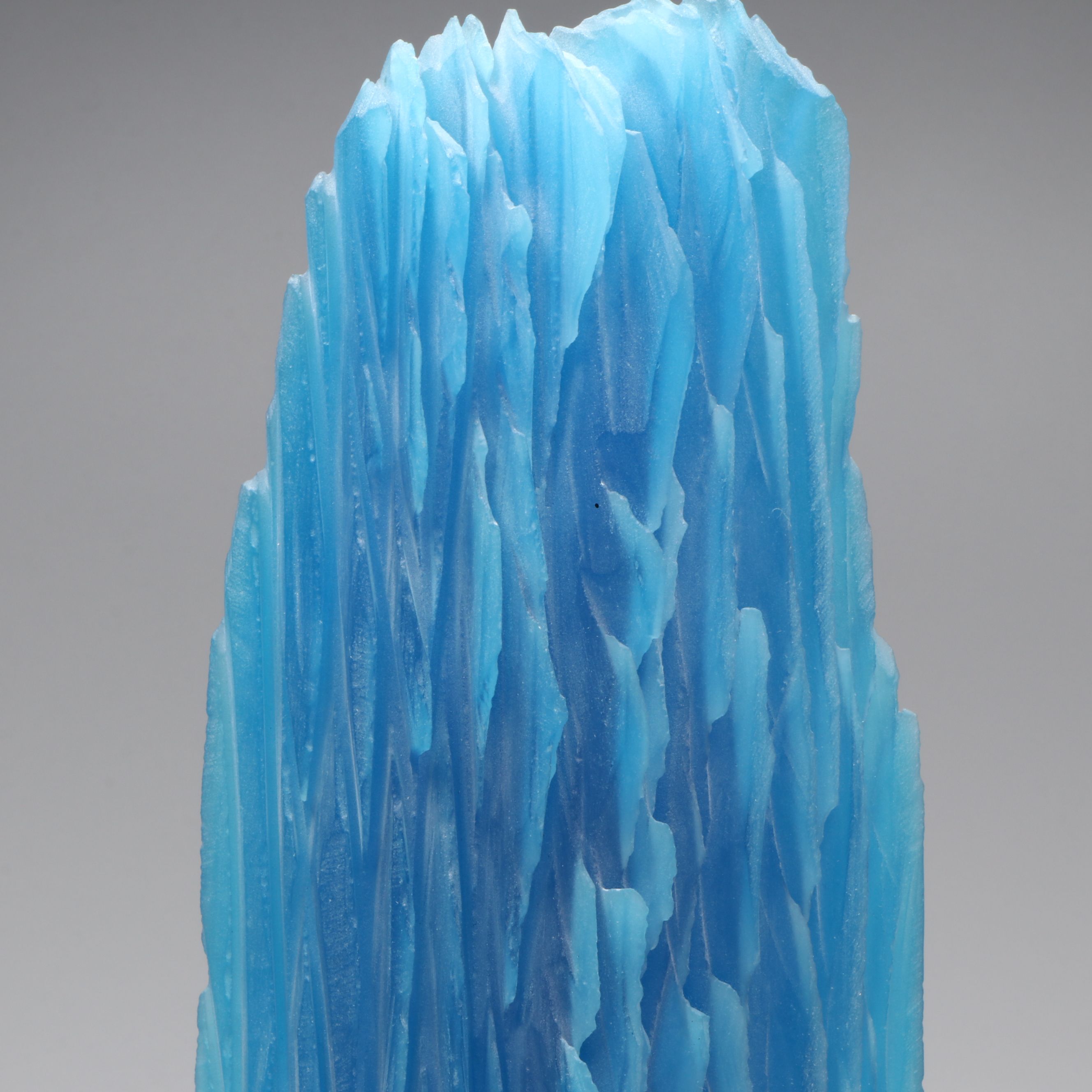 Alex Gabriel Bernstein "Steel and Glass" Cast and Carved Glass Sculpture, 2009