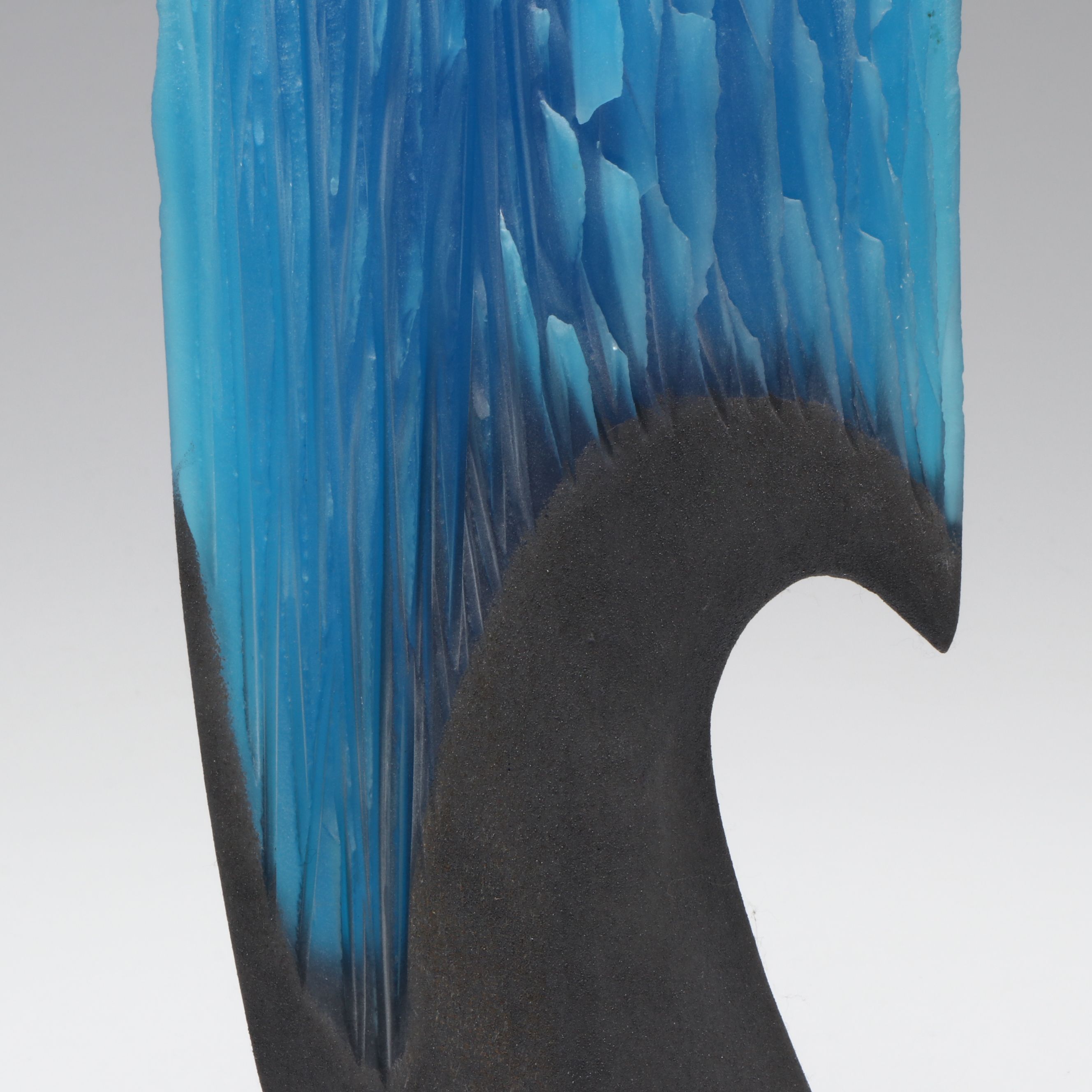 Alex Gabriel Bernstein "Steel and Glass" Cast and Carved Glass Sculpture, 2009