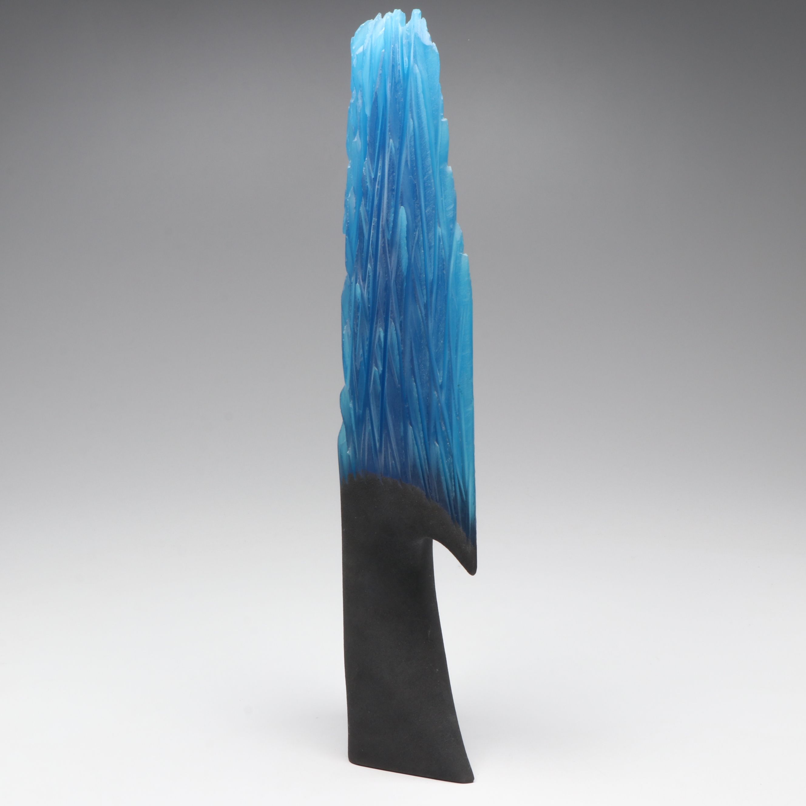 Alex Gabriel Bernstein "Steel and Glass" Cast and Carved Glass Sculpture, 2009