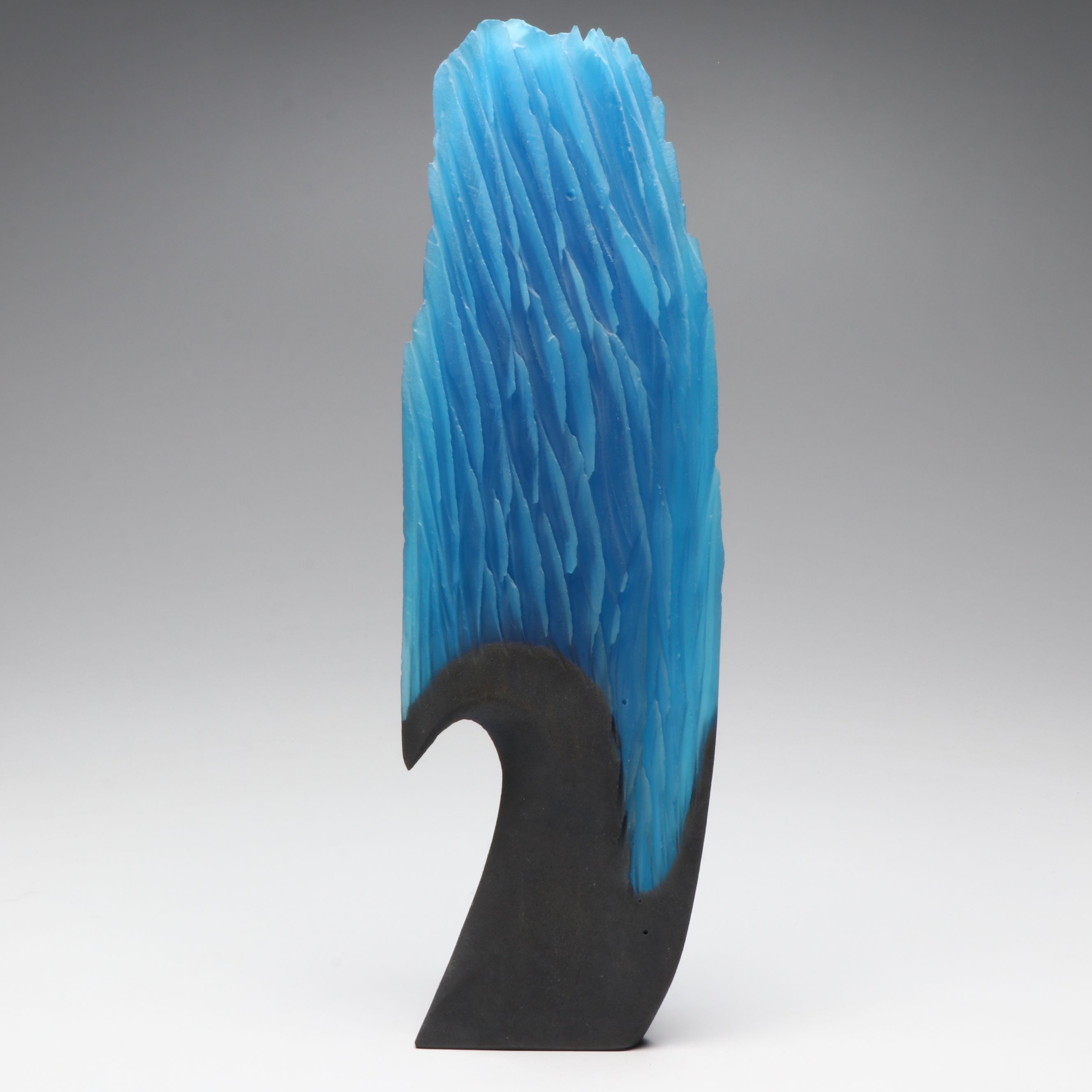 Alex Gabriel Bernstein "Steel and Glass" Cast and Carved Glass Sculpture, 2009