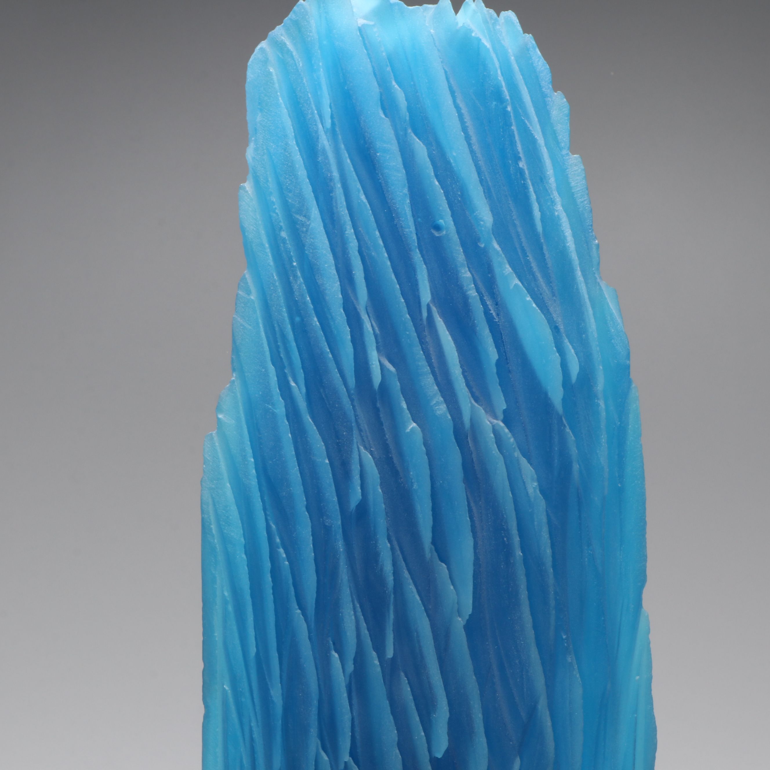 Alex Gabriel Bernstein "Steel and Glass" Cast and Carved Glass Sculpture, 2009