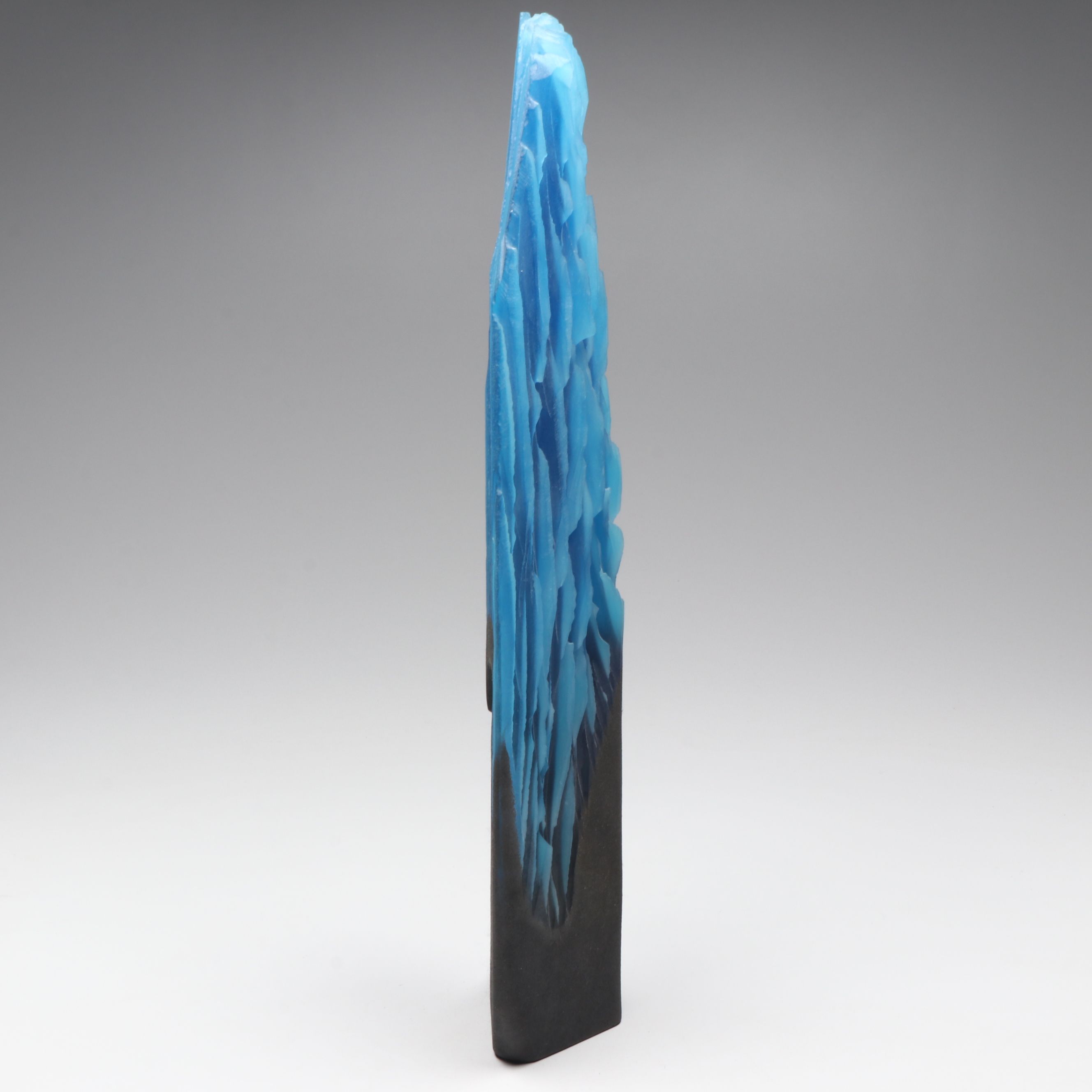 Alex Gabriel Bernstein "Steel and Glass" Cast and Carved Glass Sculpture, 2009