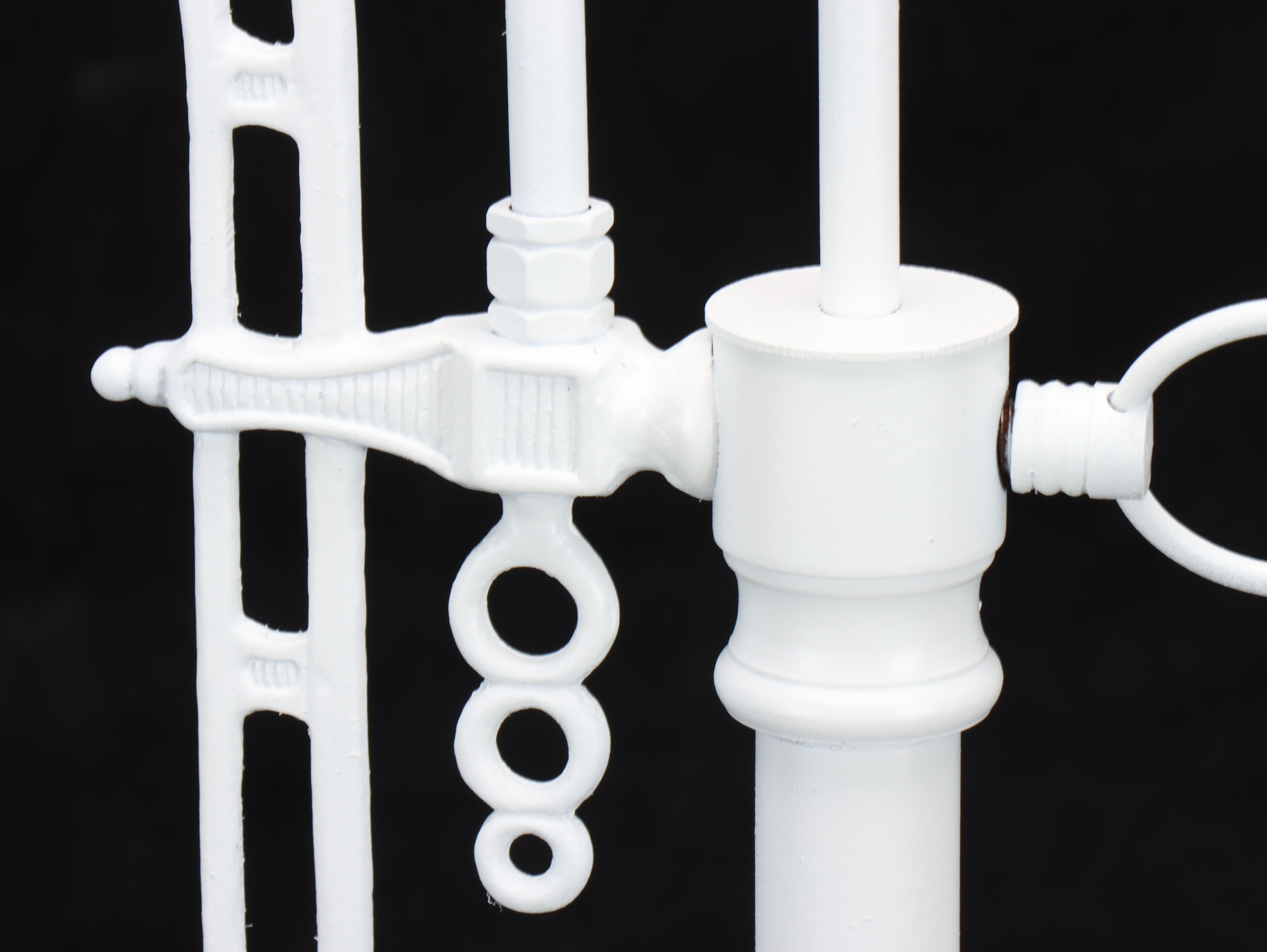 Arts & Crafts Style Enameled Metal Bridge Arm Floor Lamp, 21st Century