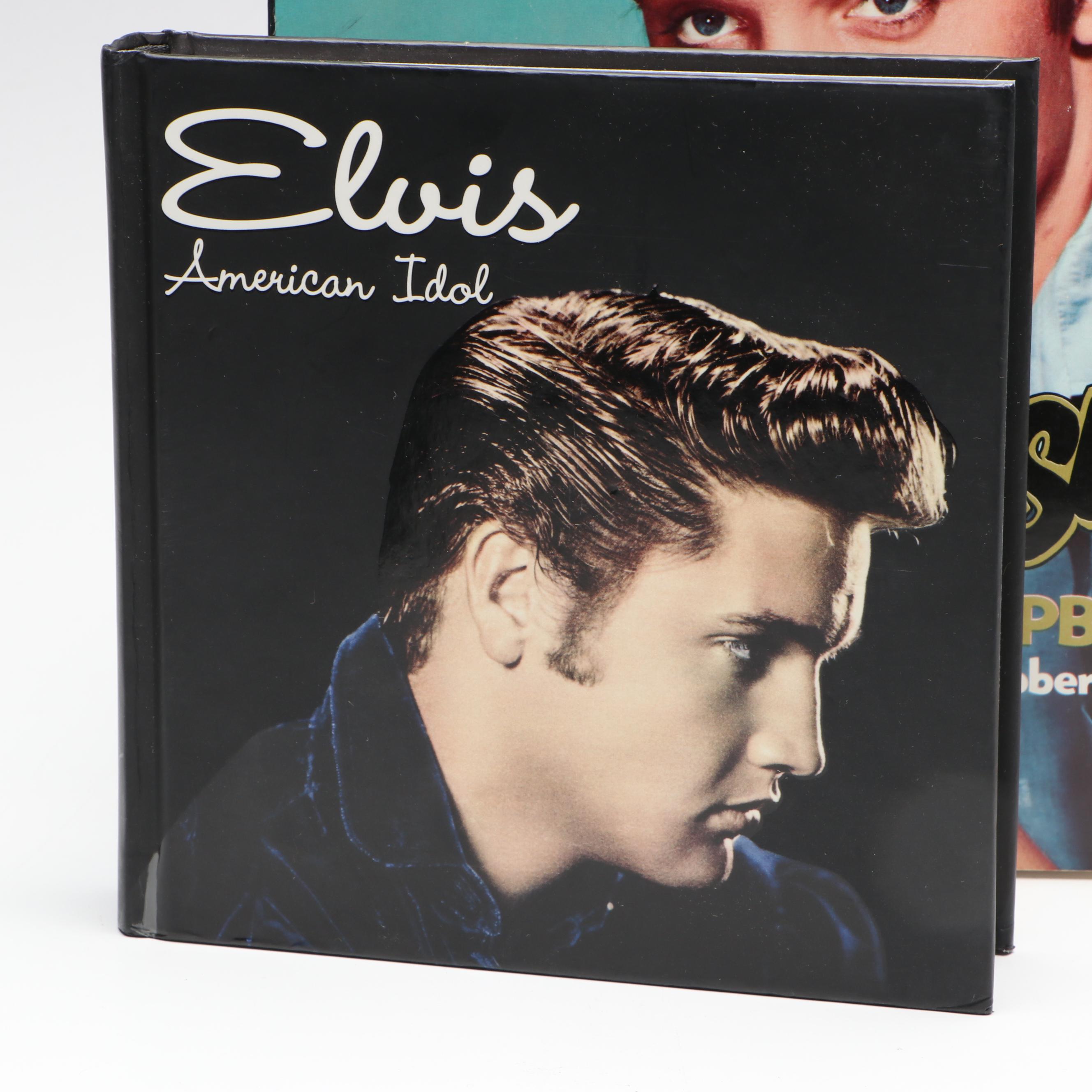 "Elvis Presley Scrapbook: Solid Gold Memories" and "Elvis, American Idol" Books