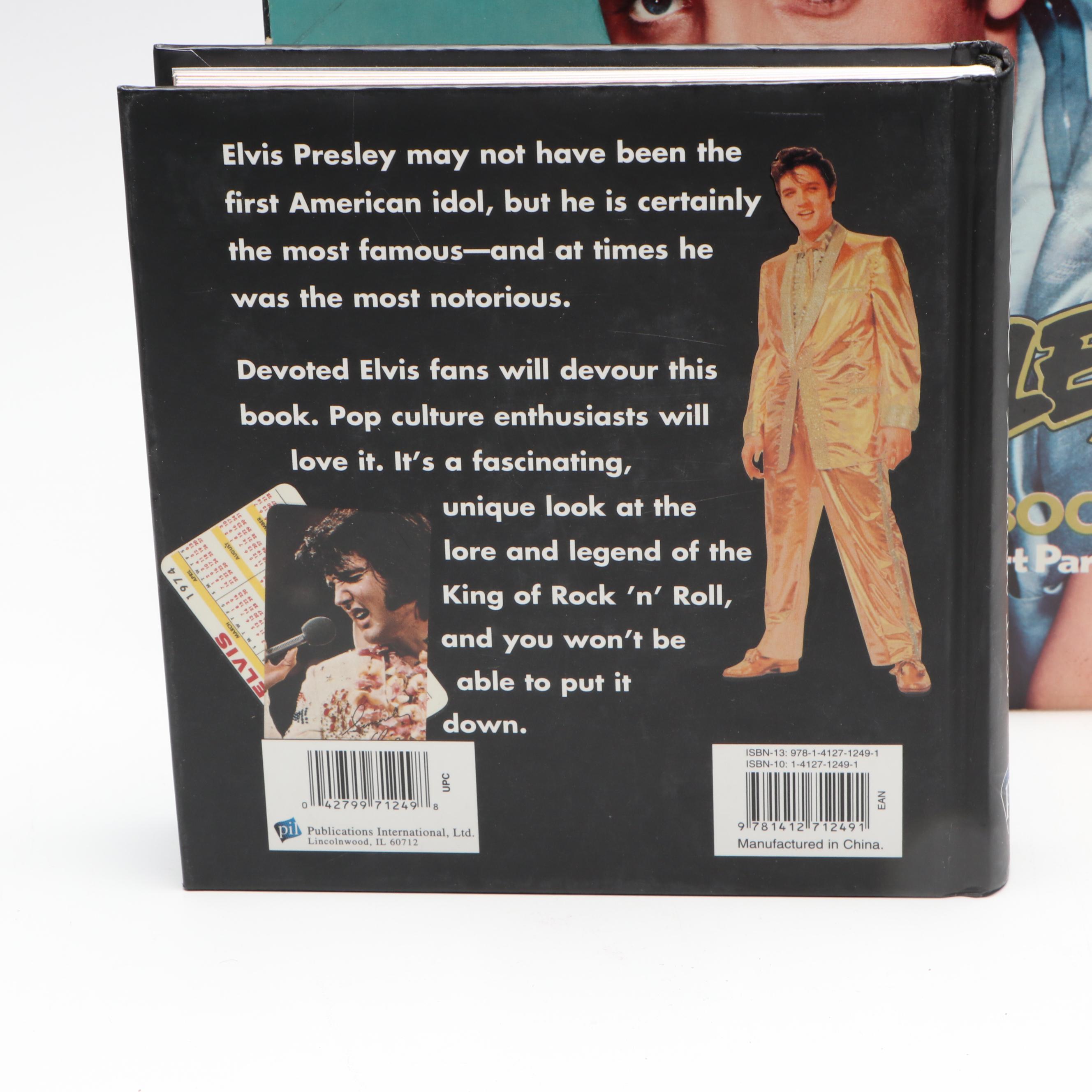 "Elvis Presley Scrapbook: Solid Gold Memories" and "Elvis, American Idol" Books