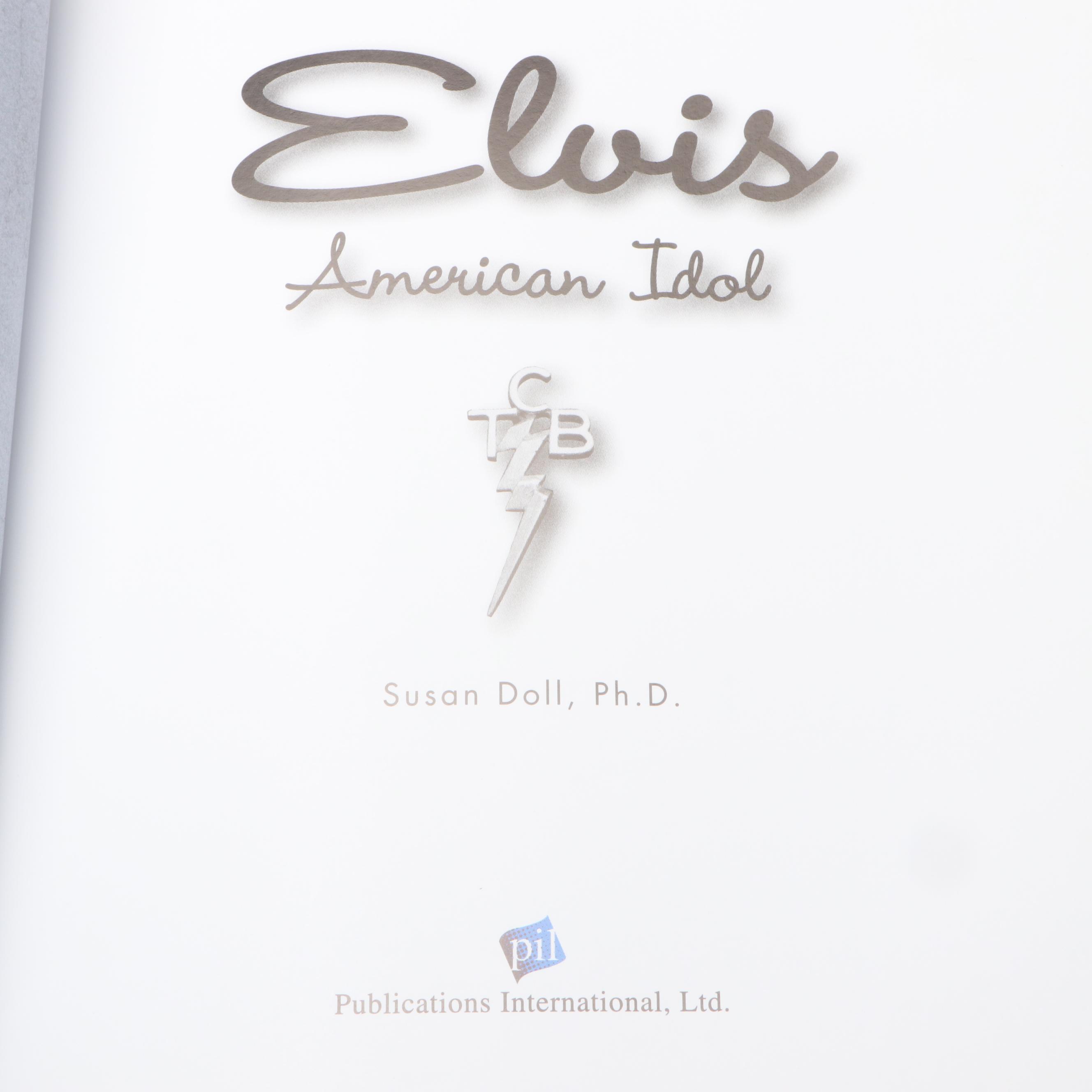 "Elvis Presley Scrapbook: Solid Gold Memories" and "Elvis, American Idol" Books