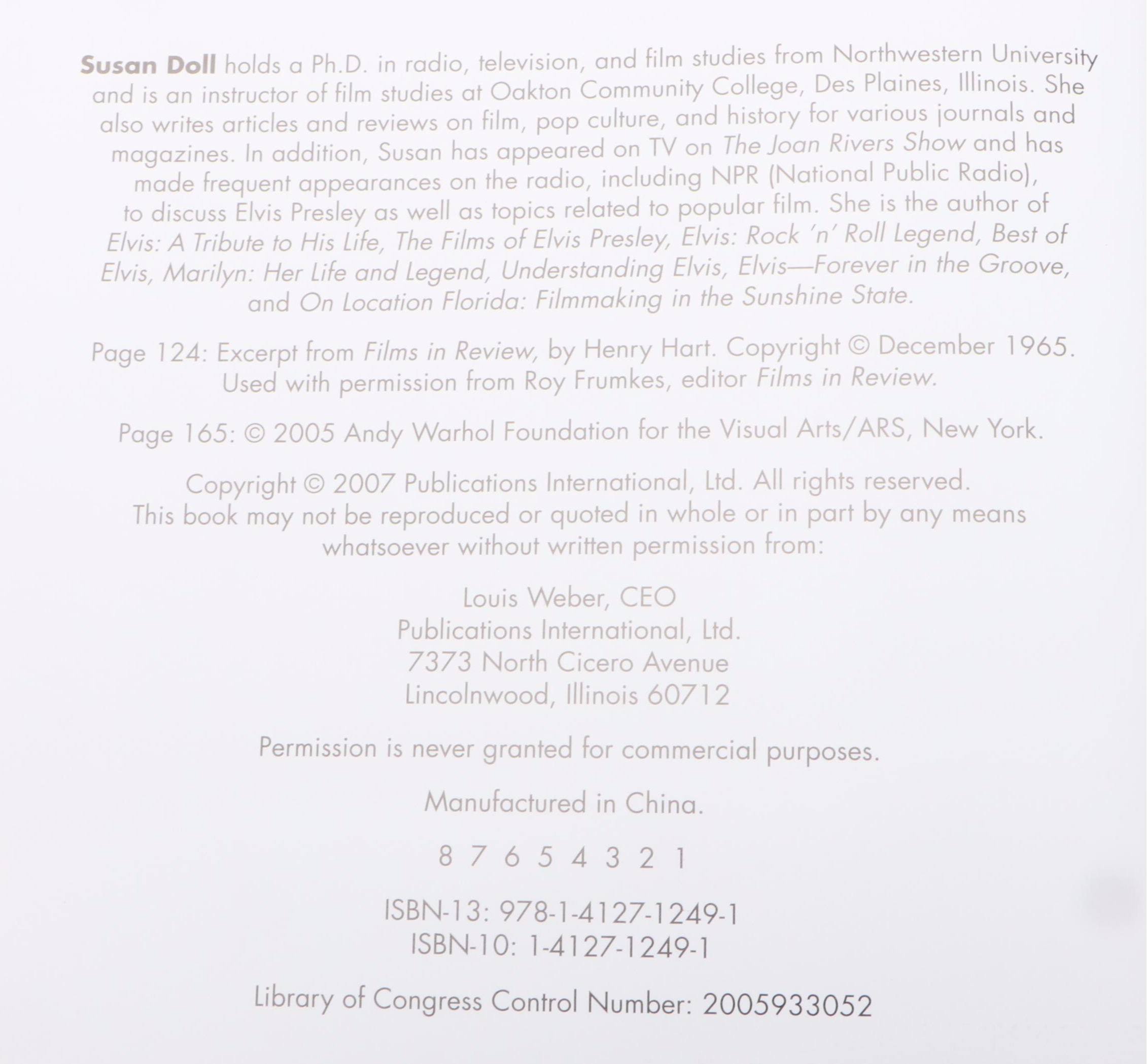 "Elvis Presley Scrapbook: Solid Gold Memories" and "Elvis, American Idol" Books