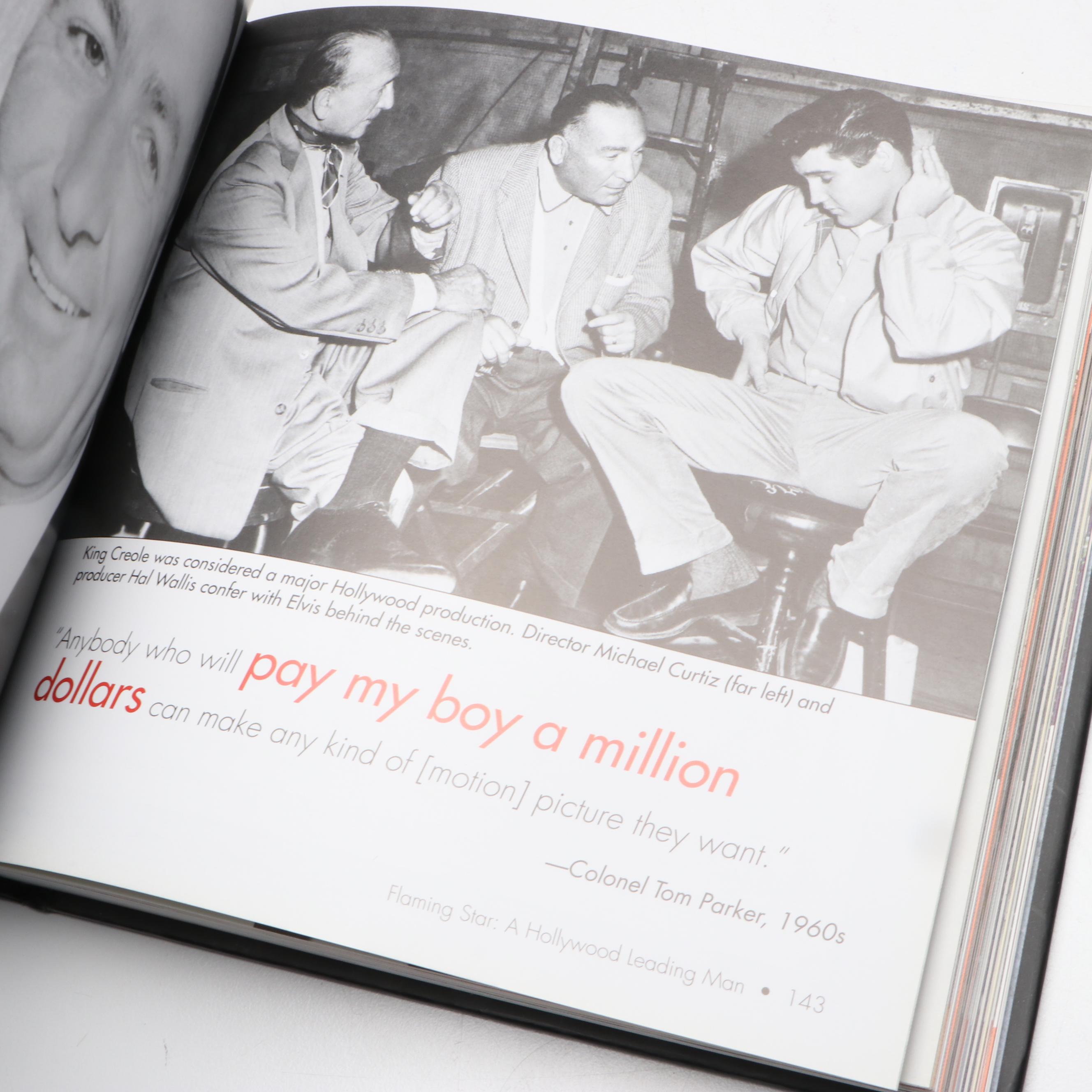 "Elvis Presley Scrapbook: Solid Gold Memories" and "Elvis, American Idol" Books