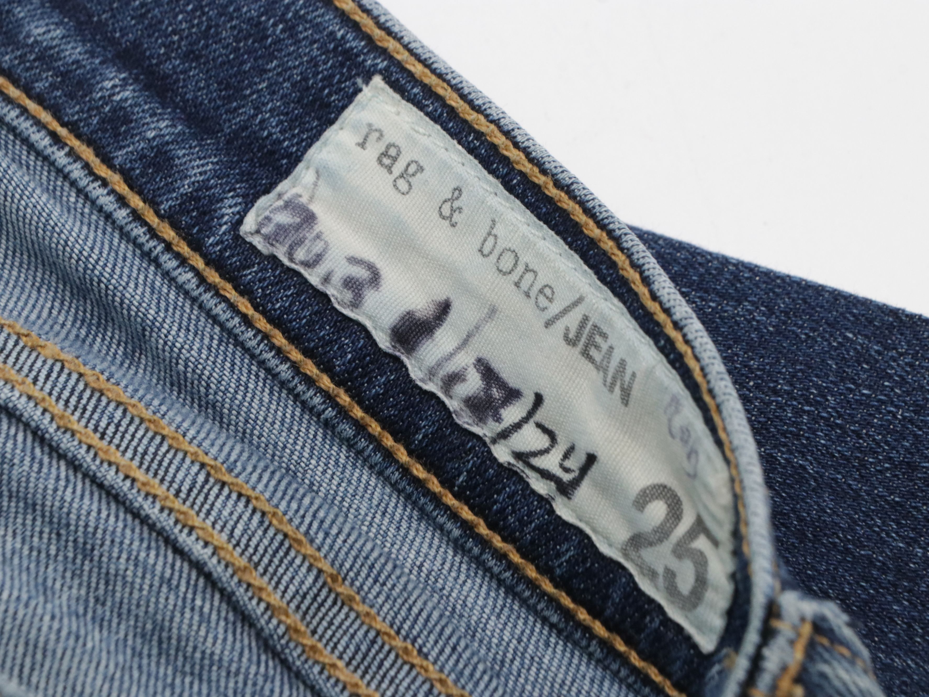 Rag & Bone Ripped Capris & Dark Blue Skinny Jeans with Black Jeggings