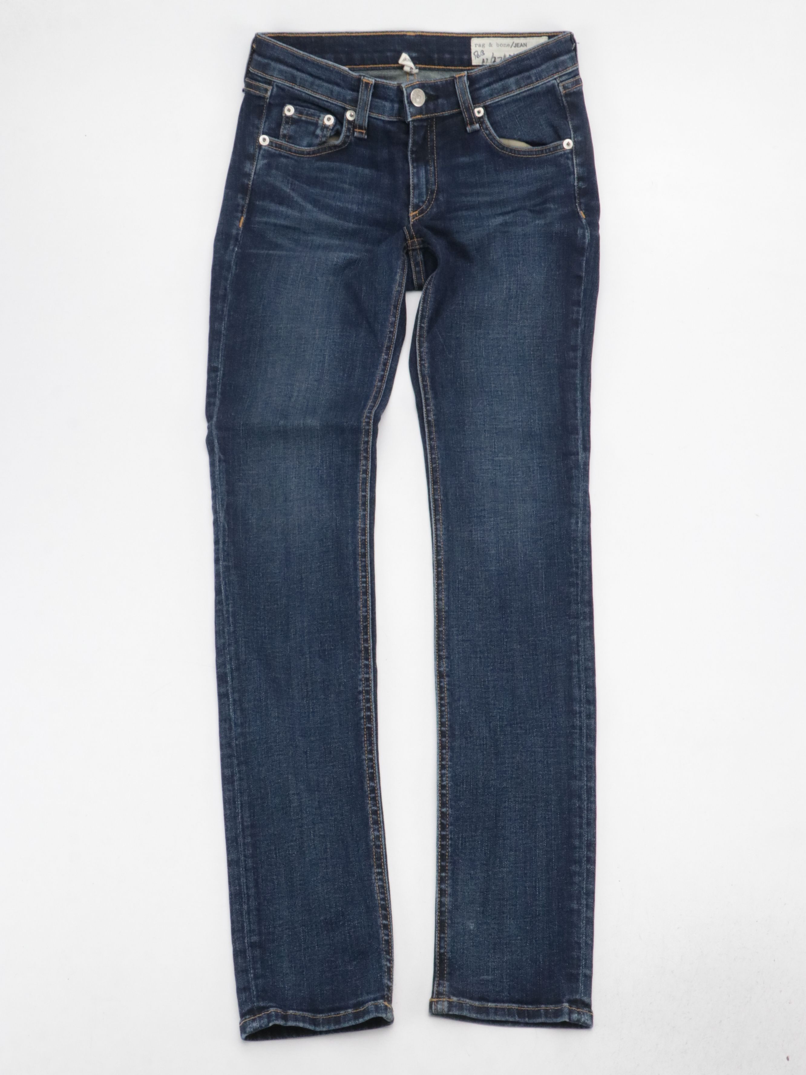 Rag & Bone Ripped Capris & Dark Blue Skinny Jeans with Black Jeggings