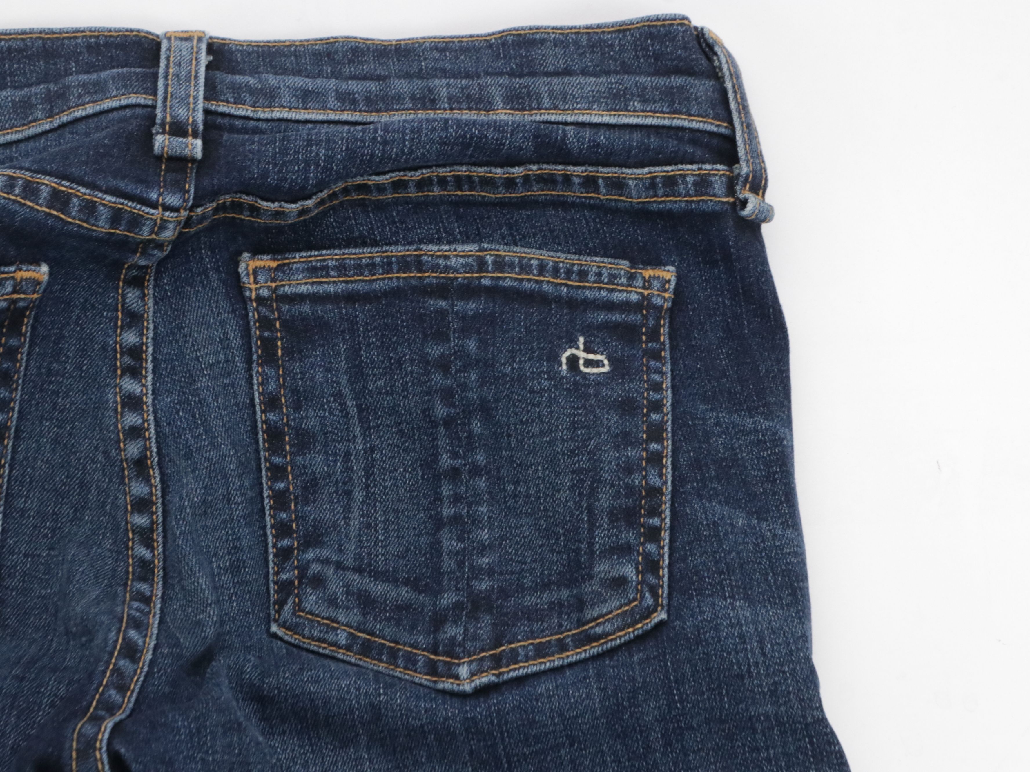 Rag & Bone Ripped Capris & Dark Blue Skinny Jeans with Black Jeggings