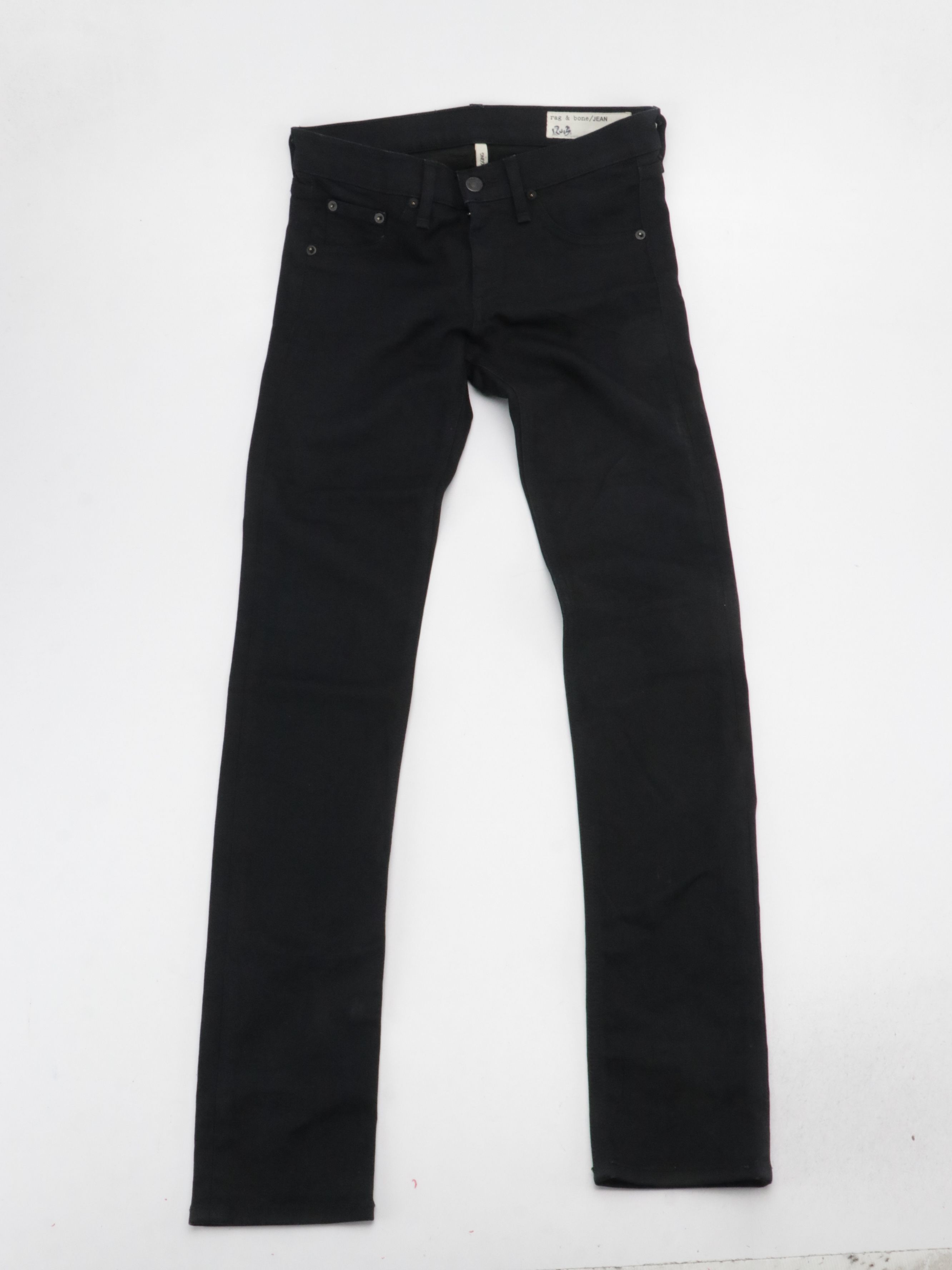 Rag & Bone Ripped Capris & Dark Blue Skinny Jeans with Black Jeggings