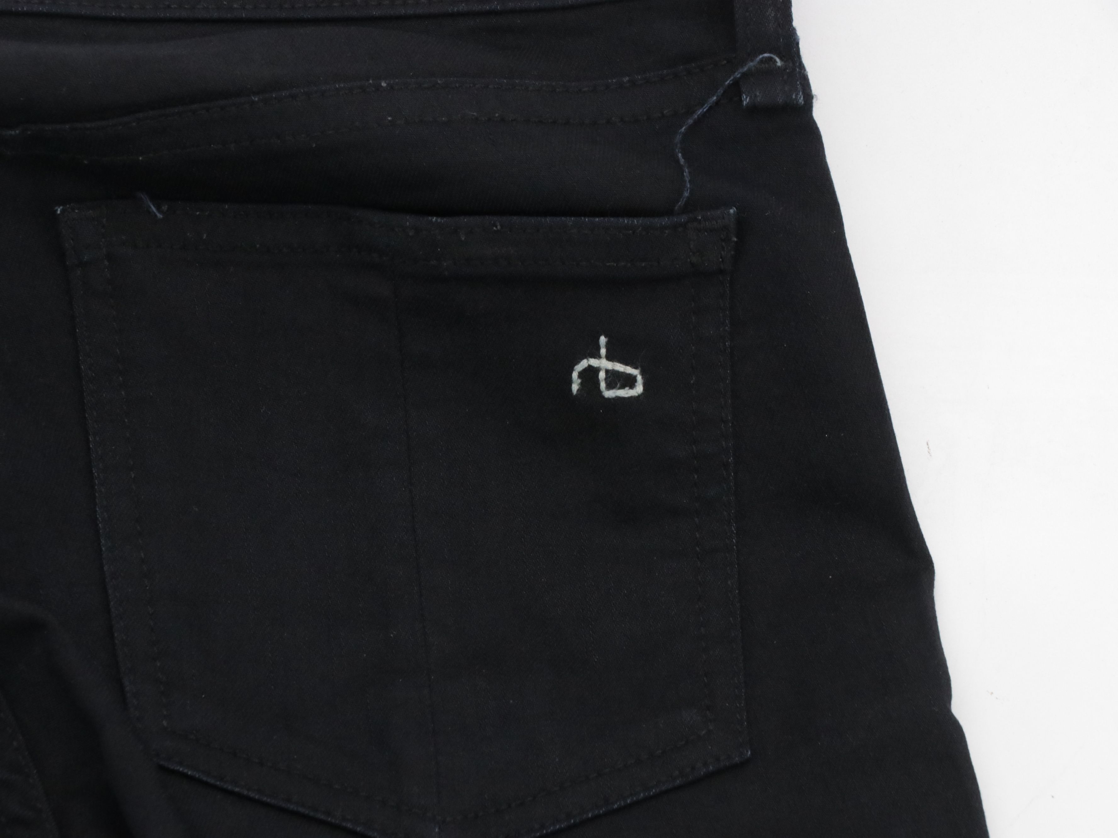 Rag & Bone Ripped Capris & Dark Blue Skinny Jeans with Black Jeggings