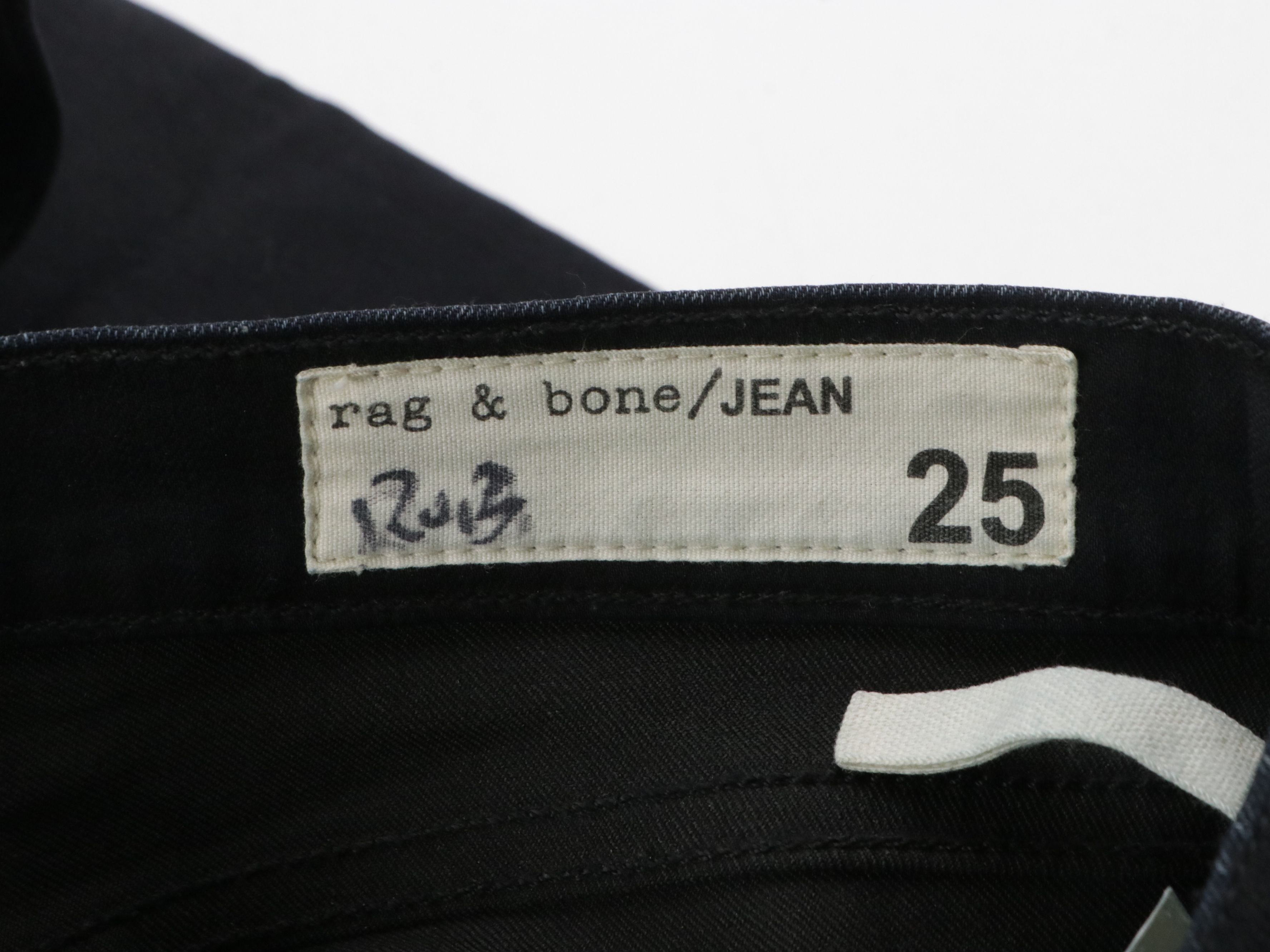 Rag & Bone Ripped Capris & Dark Blue Skinny Jeans with Black Jeggings