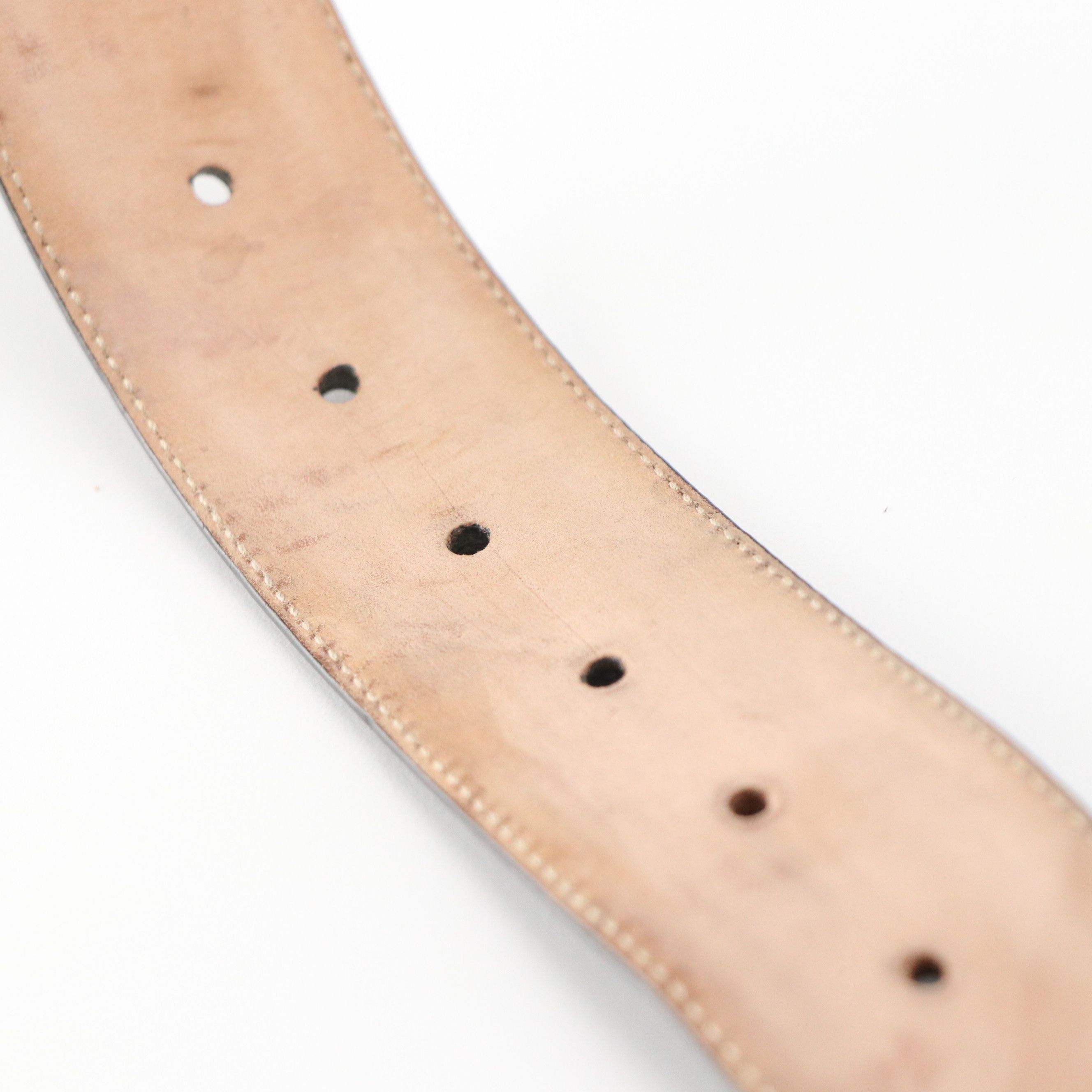 Gucci Interlocking GG Belt in Black Calfskin Leather