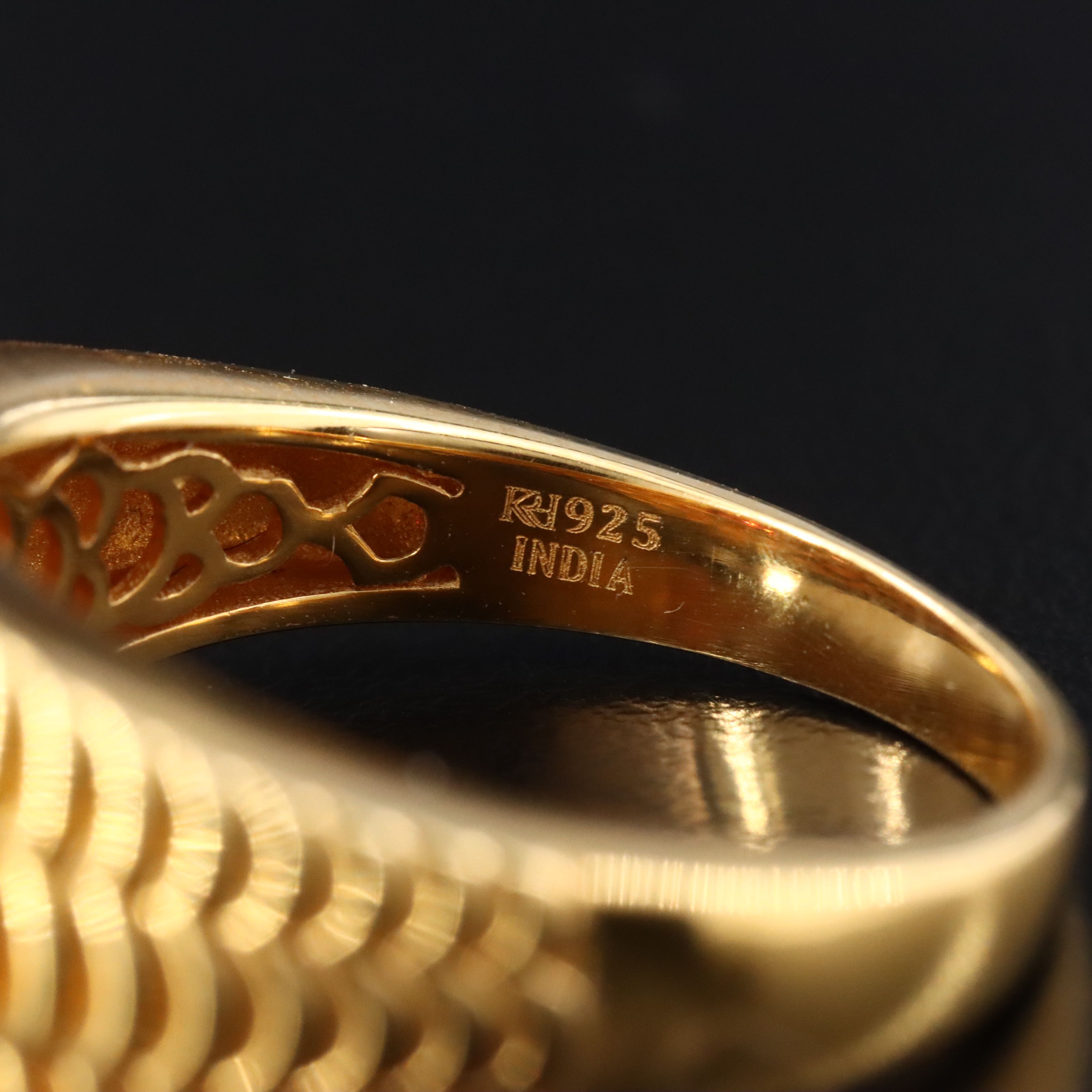 Sterling Garnet and White Zircon Ring