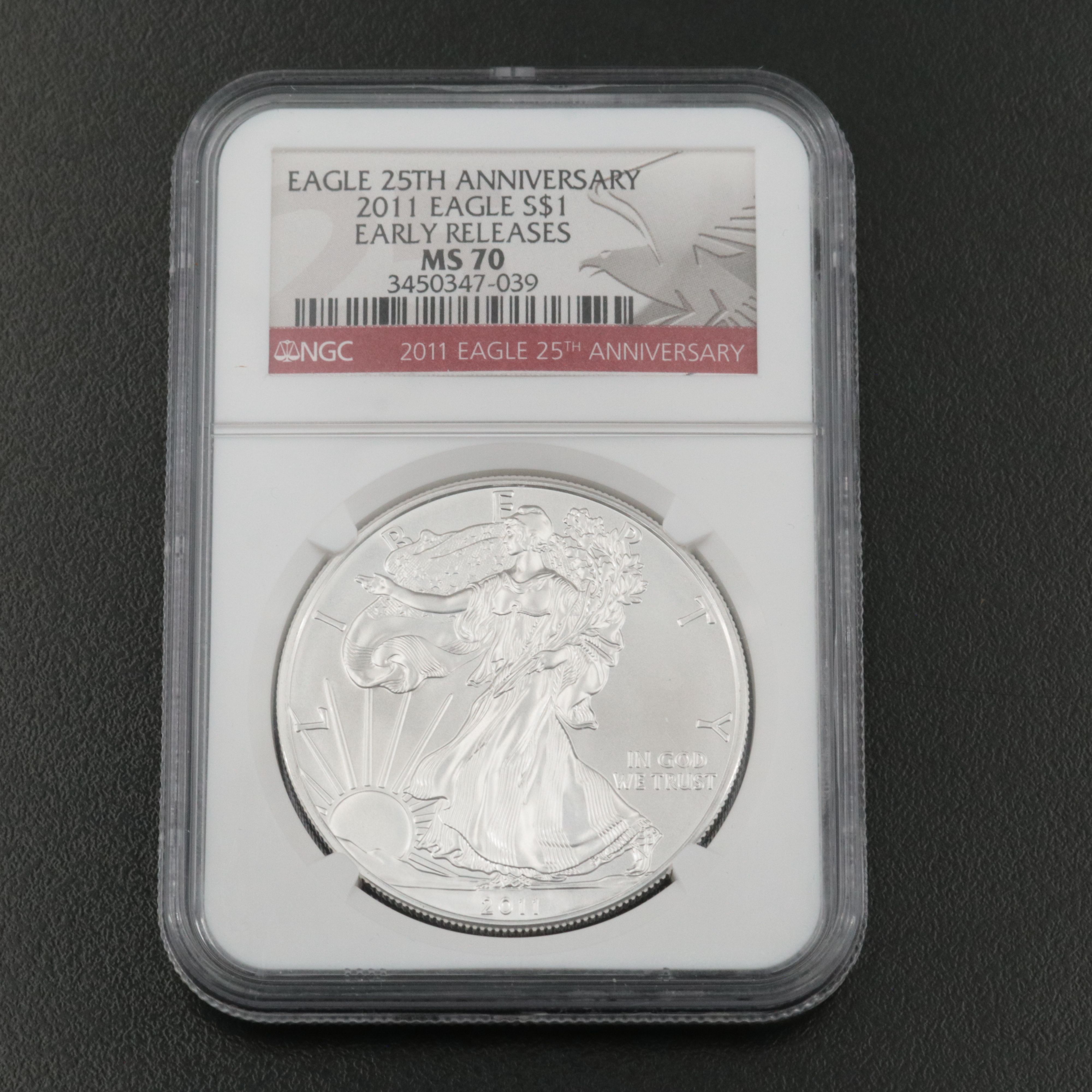 NGC  MS70 U.S. 2011 25th Anniversary Silver Eagle