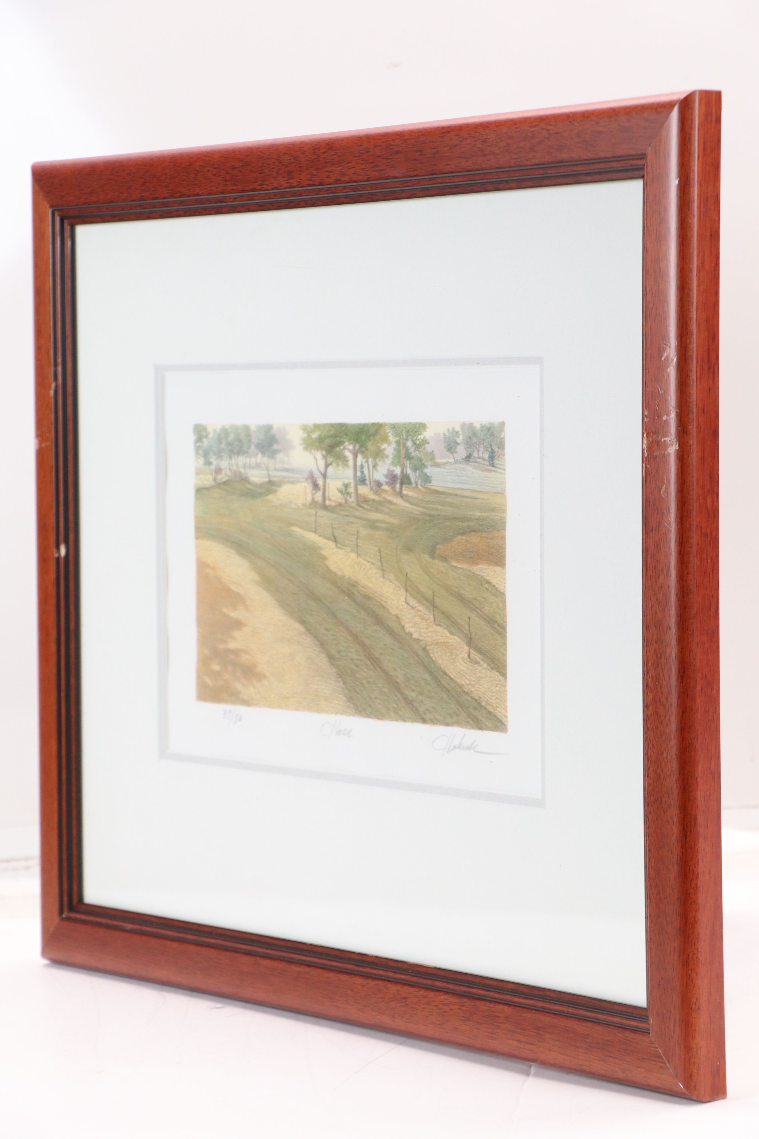 Hand-Colored Lithograph "Haze"