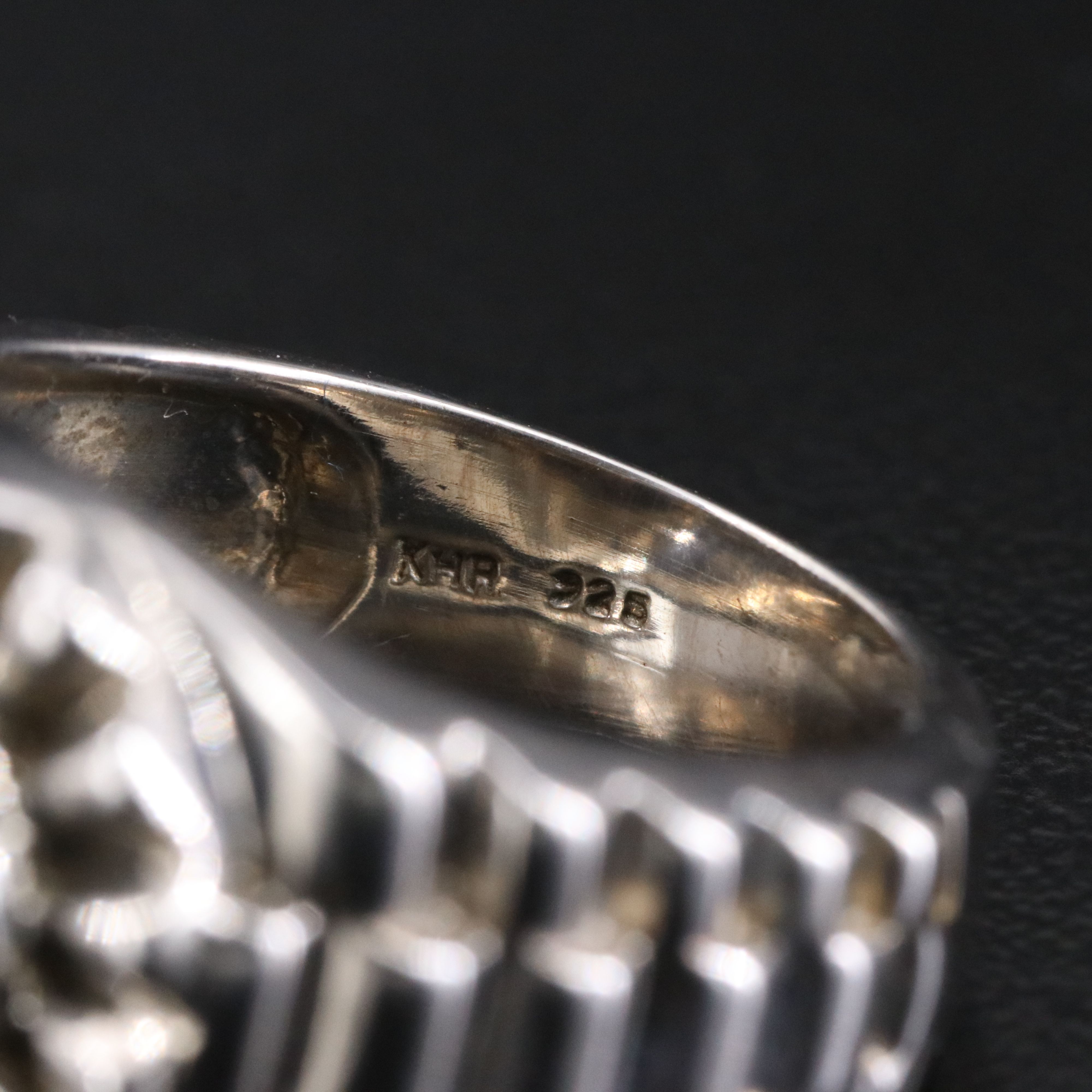 Sterling Opal Status Ring