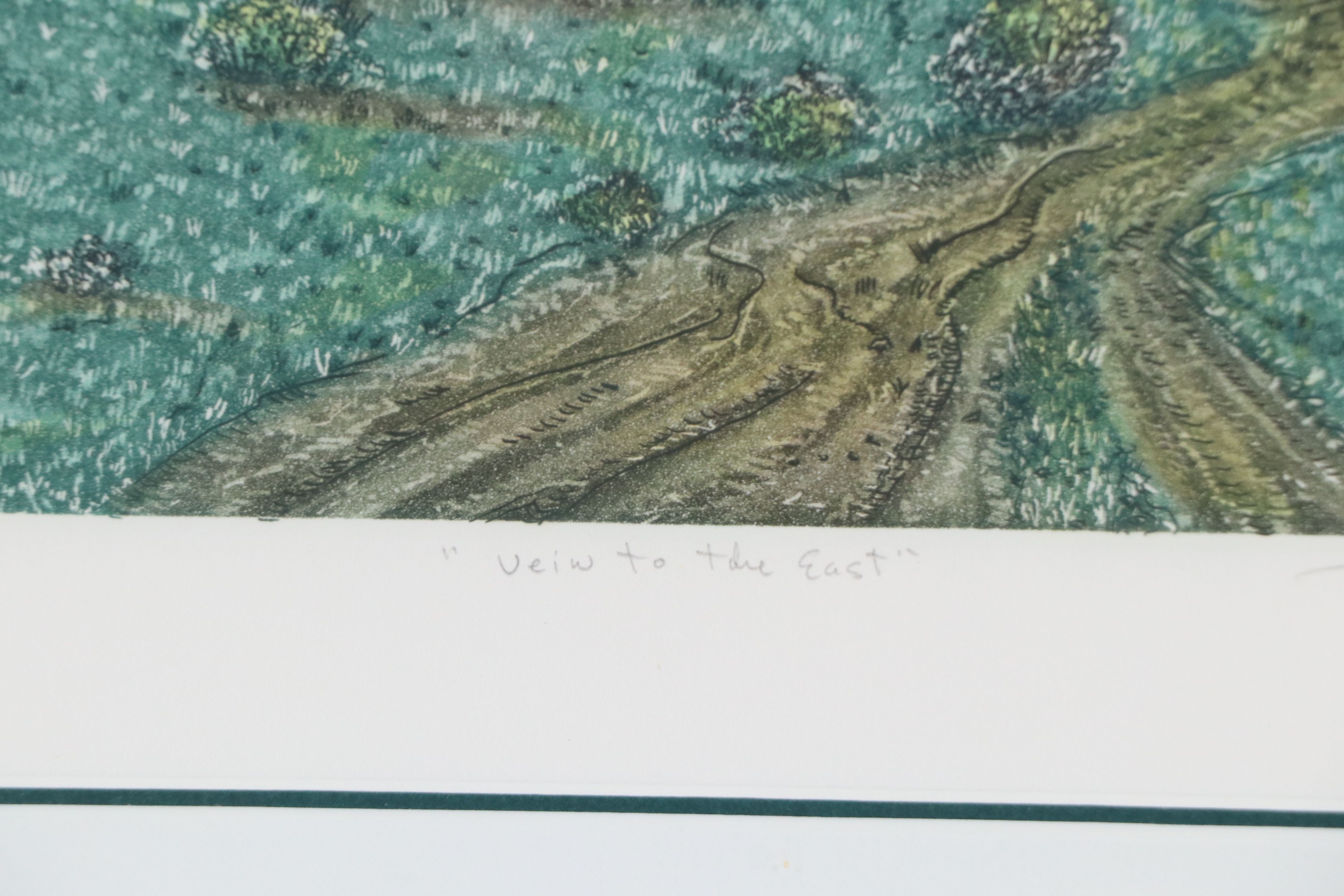 Arnold Iger Etching with Aquatint "View to the East," 1988