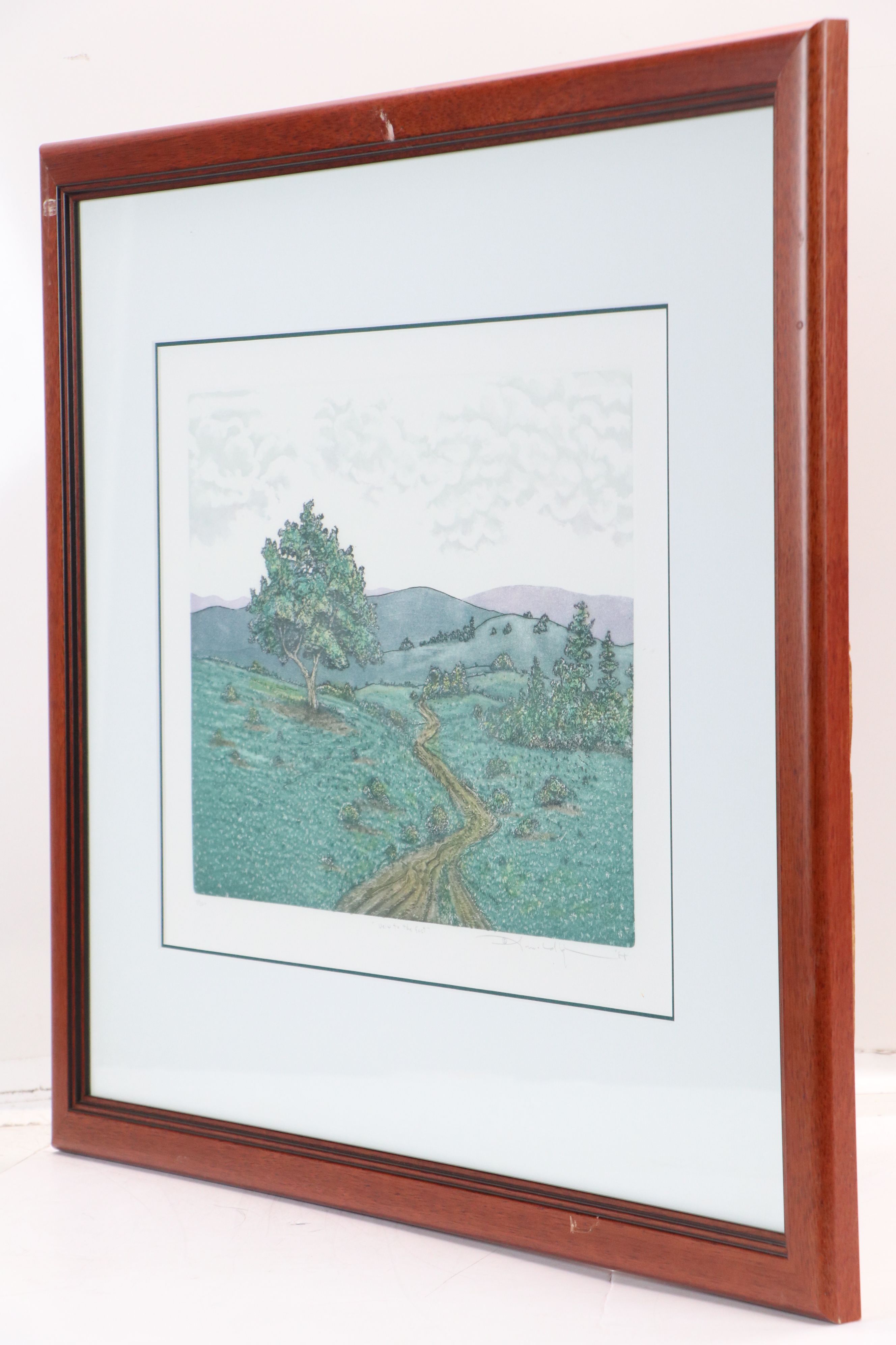 Arnold Iger Etching with Aquatint "View to the East," 1988