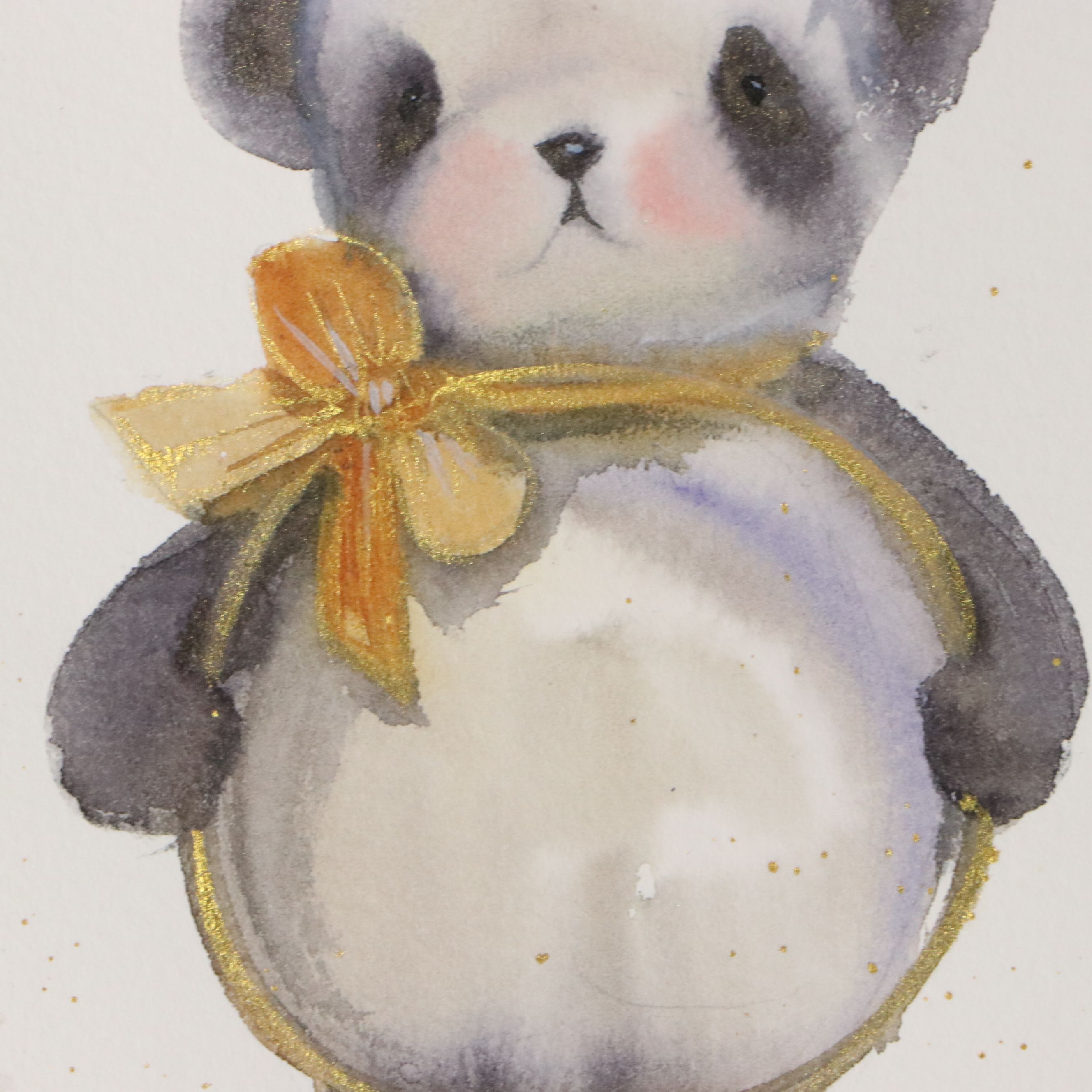 Inga Kovalenko Watercolor Painting of Panda, 2026
