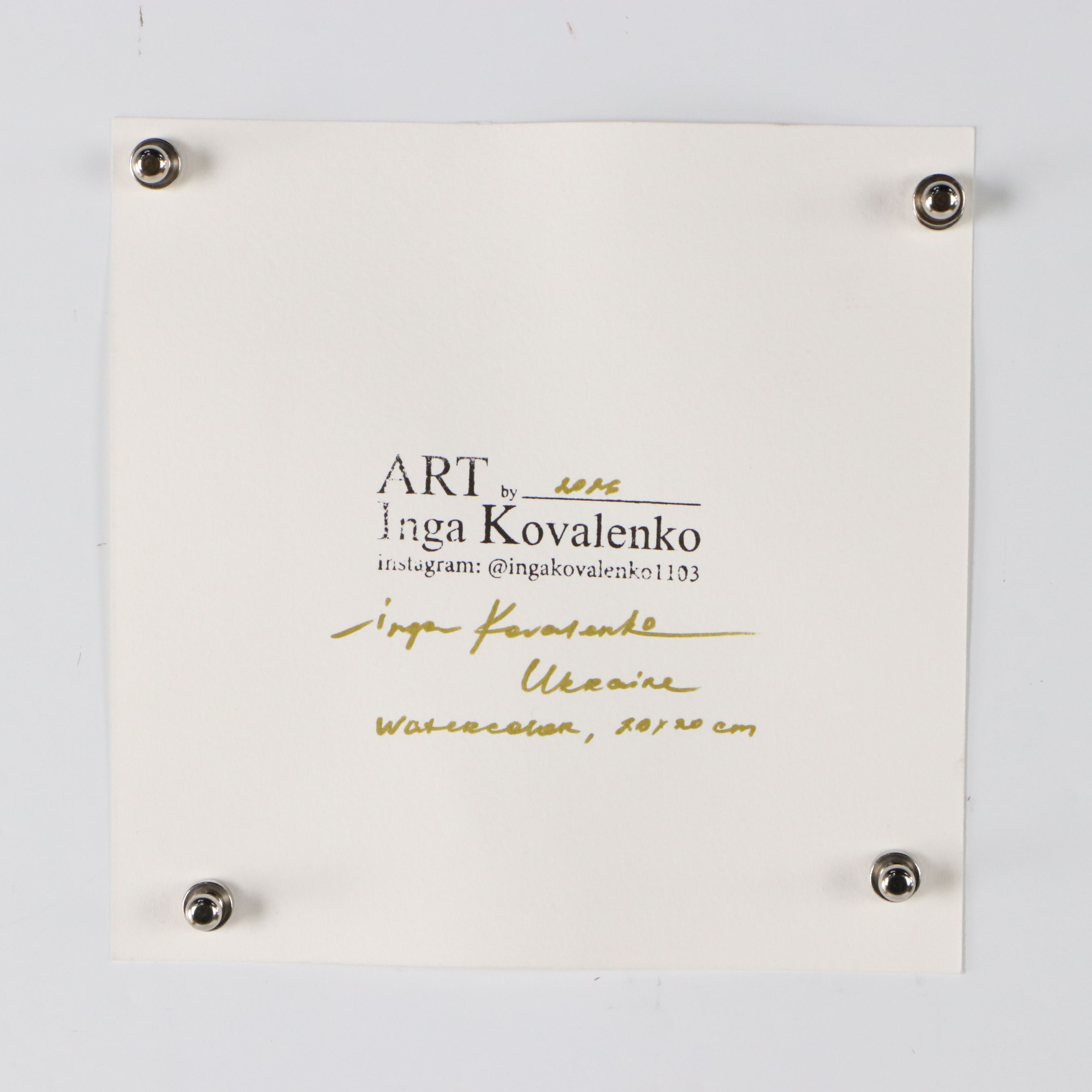 Inga Kovalenko Watercolor Painting of Panda, 2026