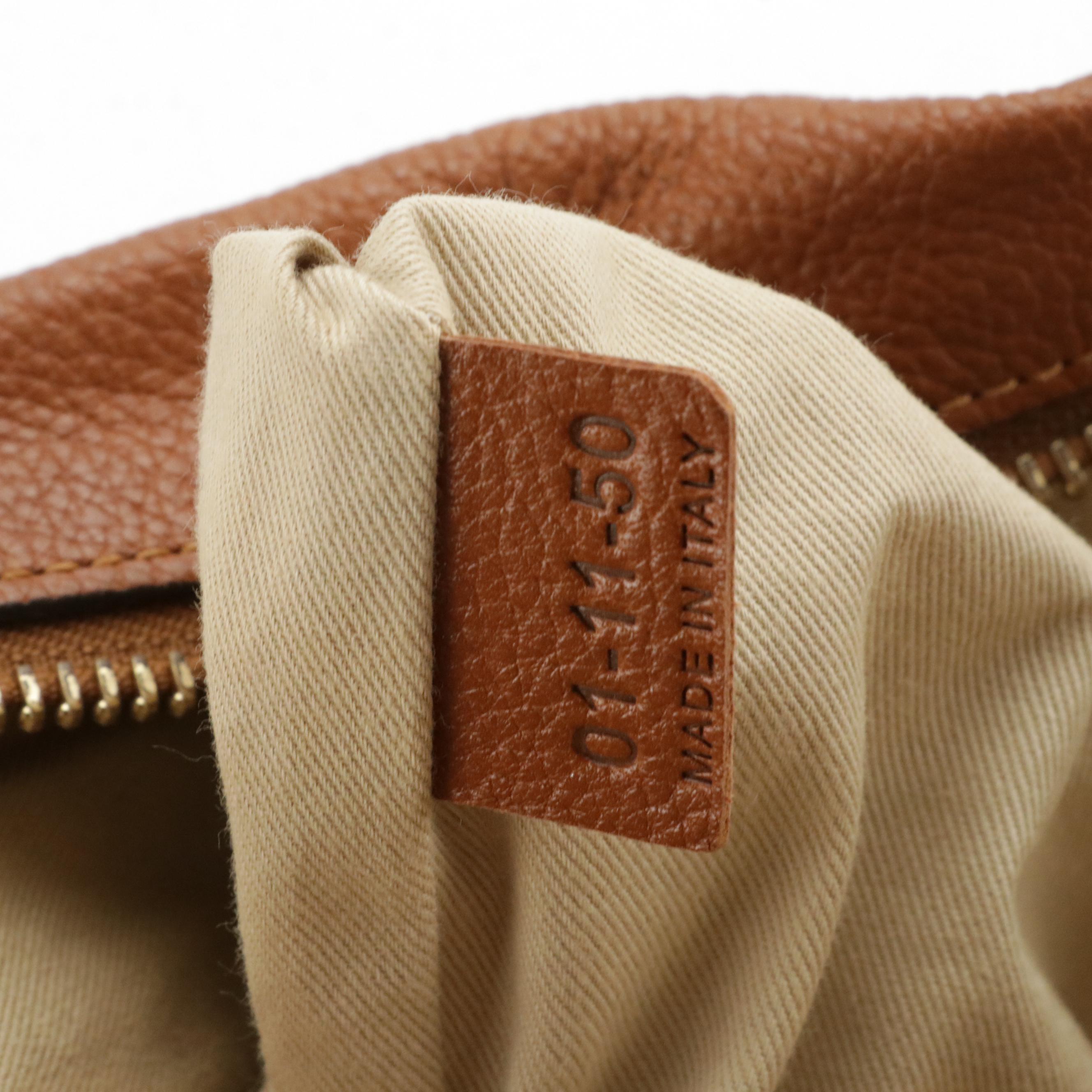 Chloé Paraty Two-Way Bag in Brown Leather