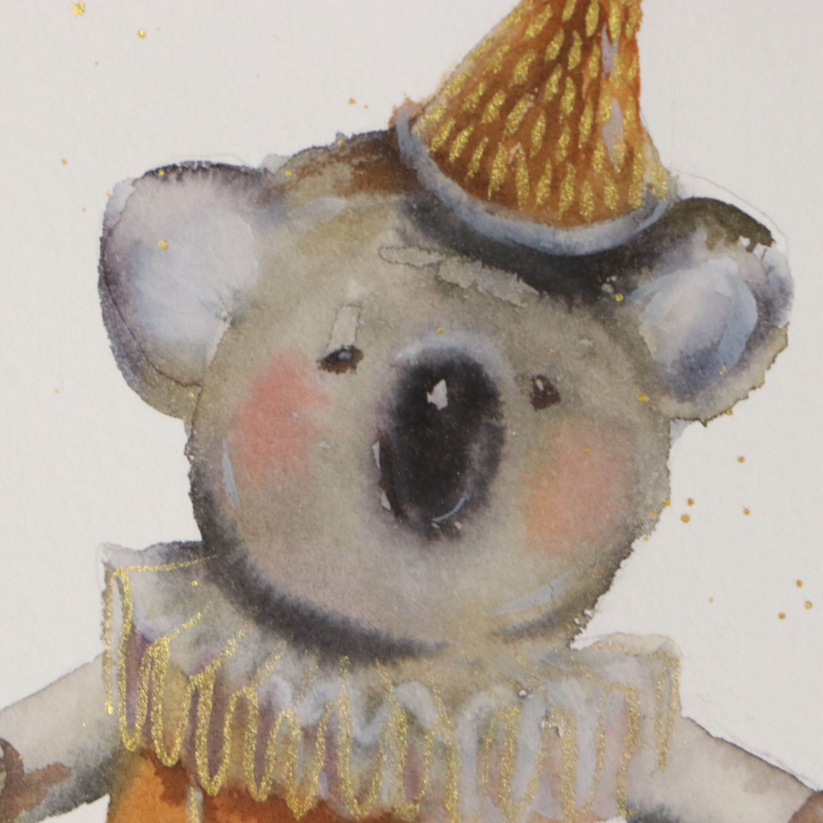 Inga Kovalenko Watercolor Painting of Marching Koala, 2026
