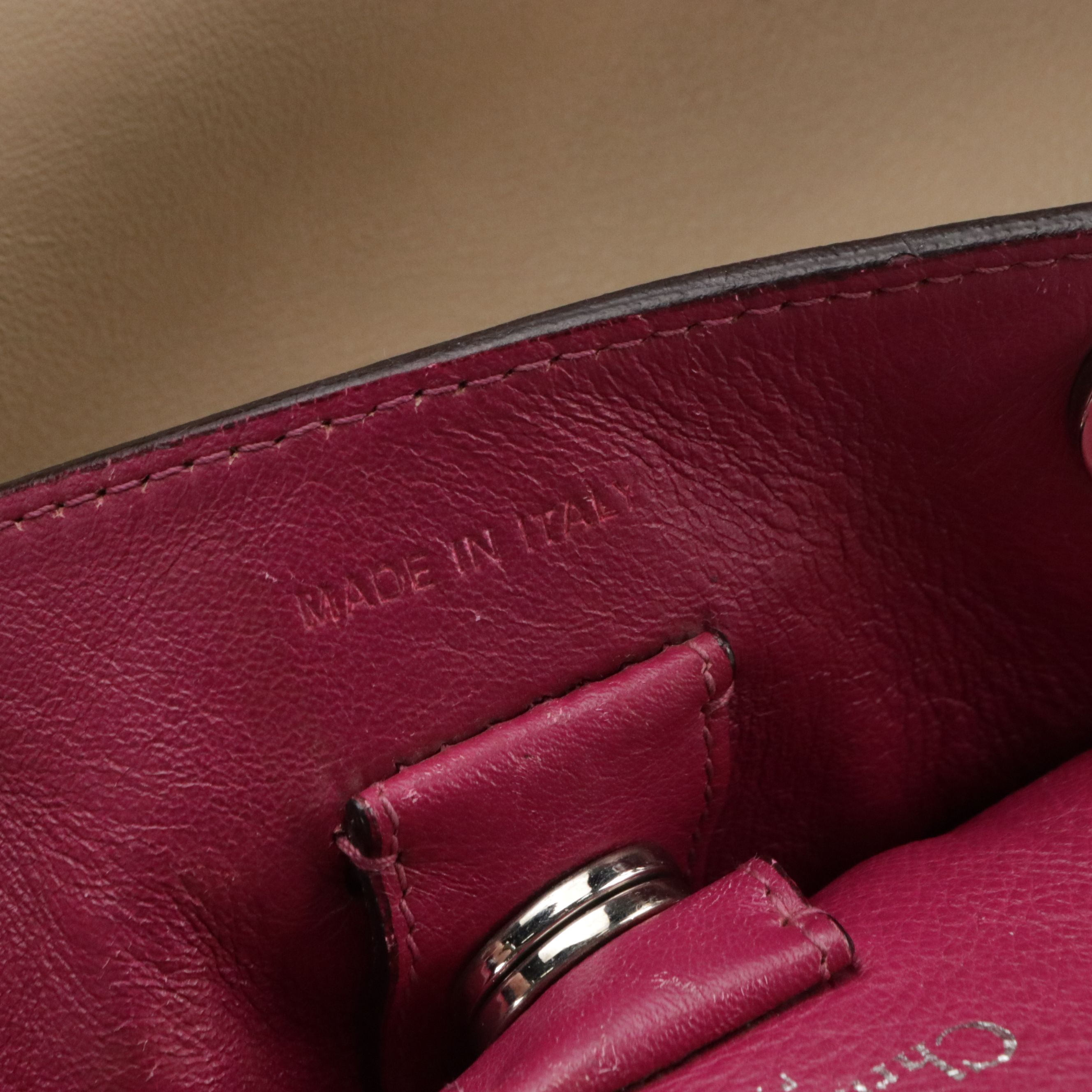 Christian Dior Large Diorissimo Top Handle Tote Bag Colorblock Calfskin Leather