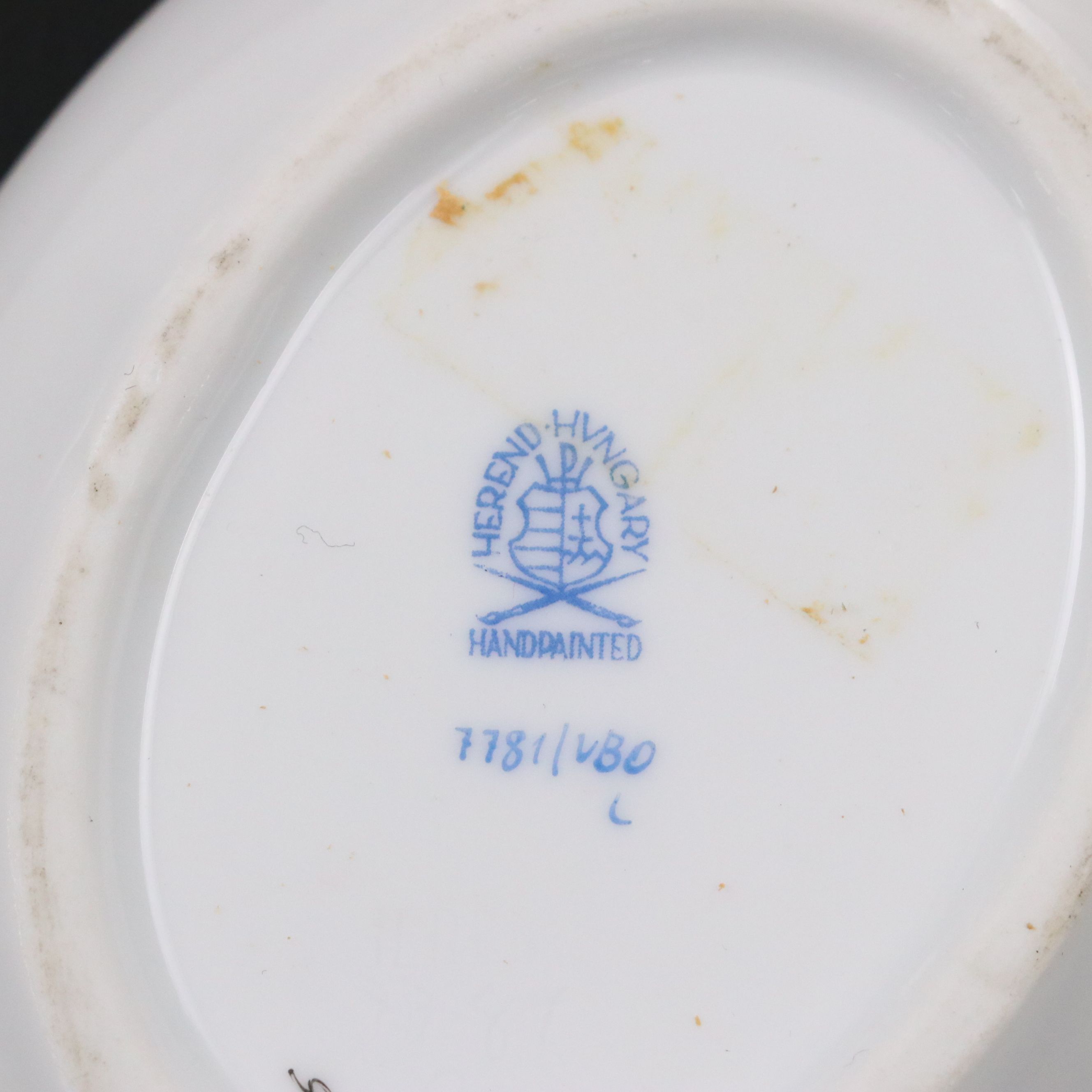 Herend "Queen Victoria" Oval Porcelain Ashtrays