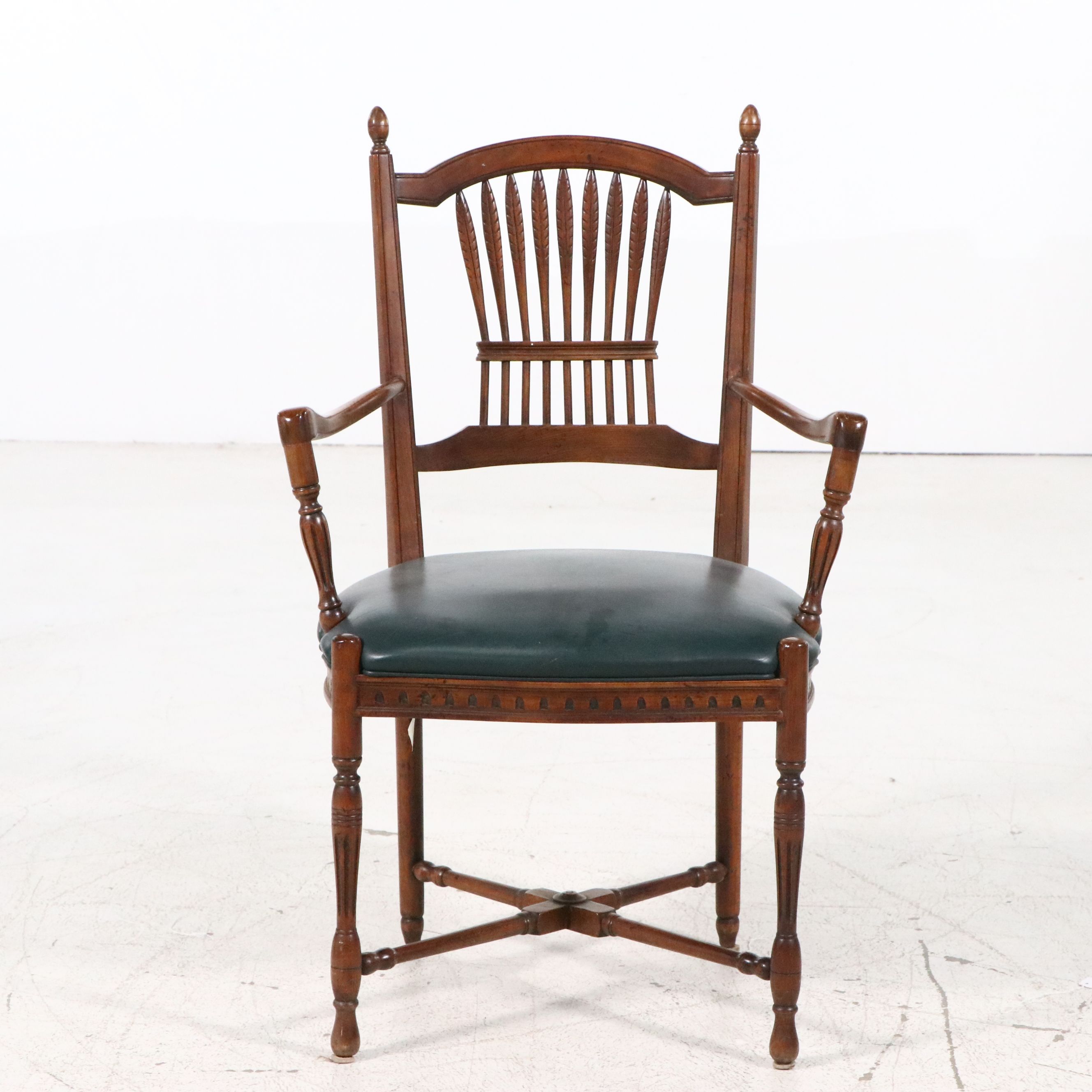 Pair of Century Chair Co. Hepplewhite Style Armchairs