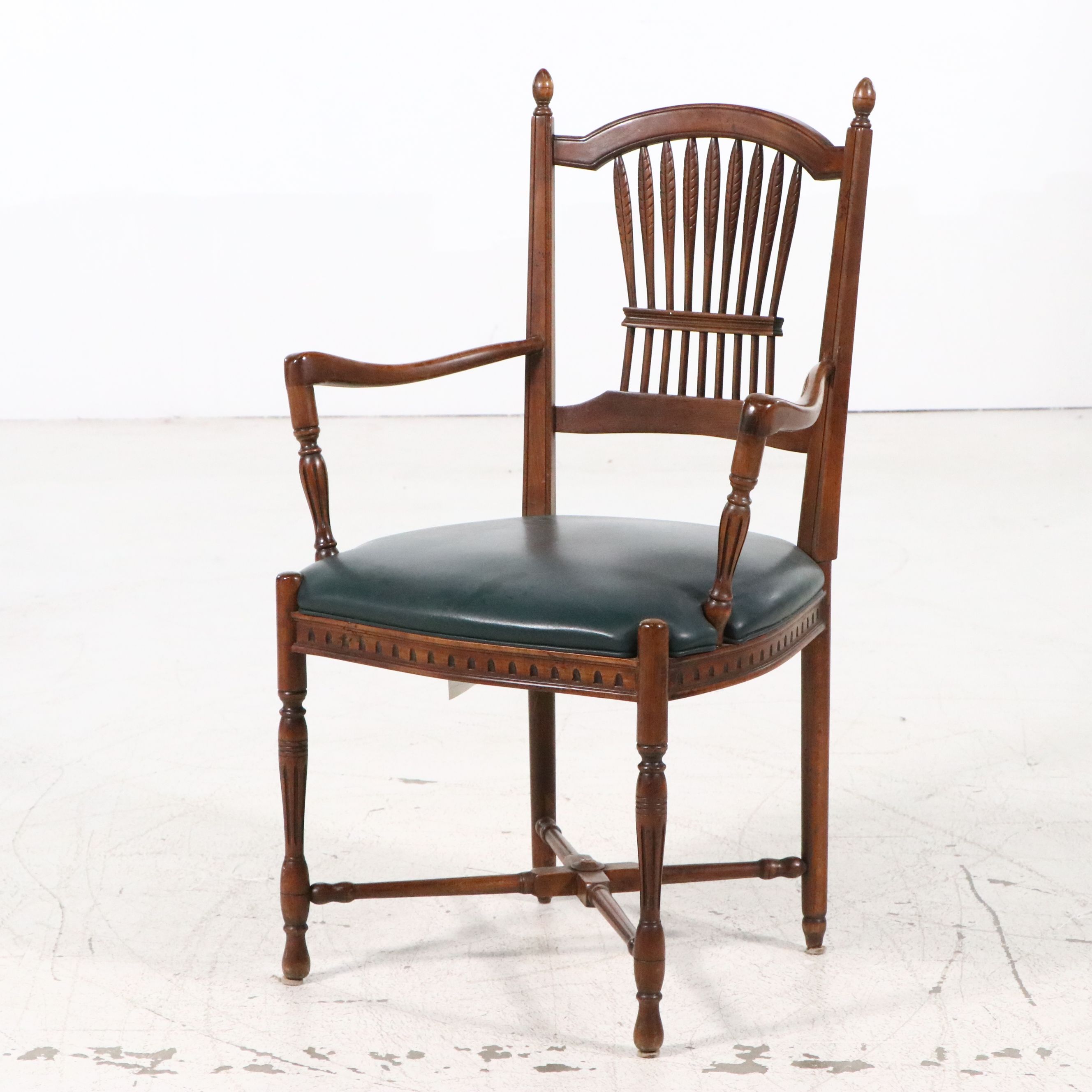 Pair of Century Chair Co. Hepplewhite Style Armchairs