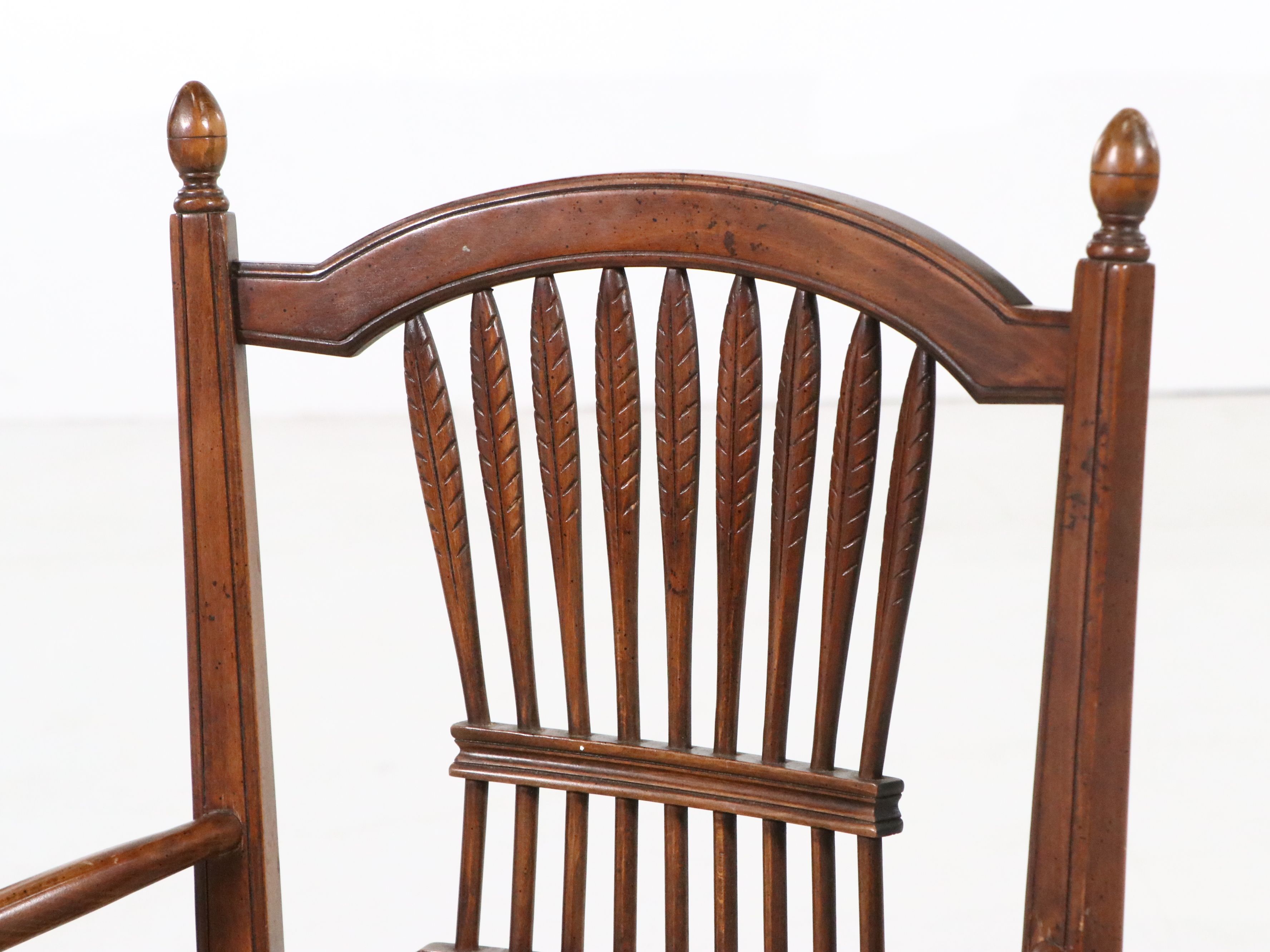 Pair of Century Chair Co. Hepplewhite Style Armchairs