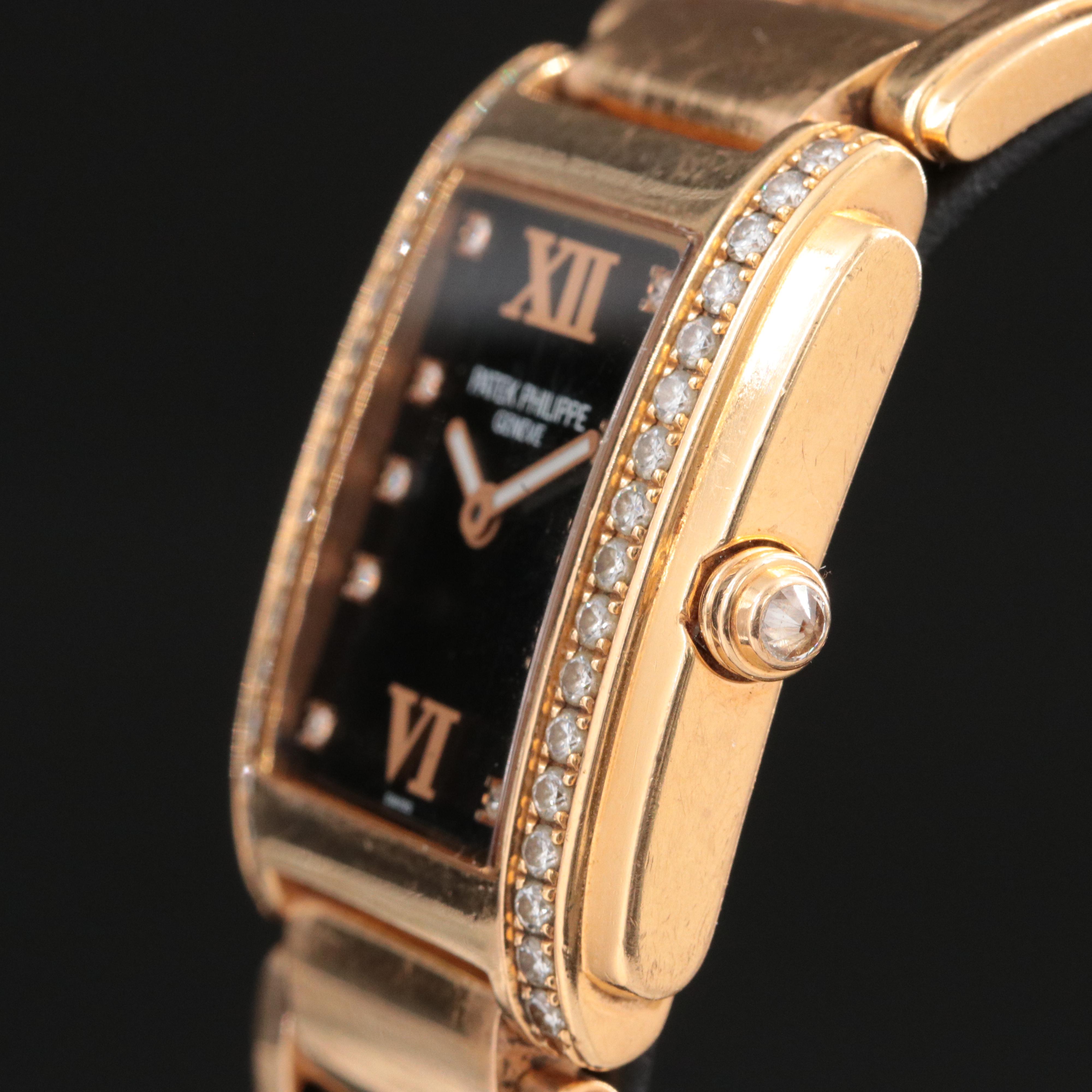 18k Patek Philippe Twenty~4 Factory Diamond Watch ref. 4910/11