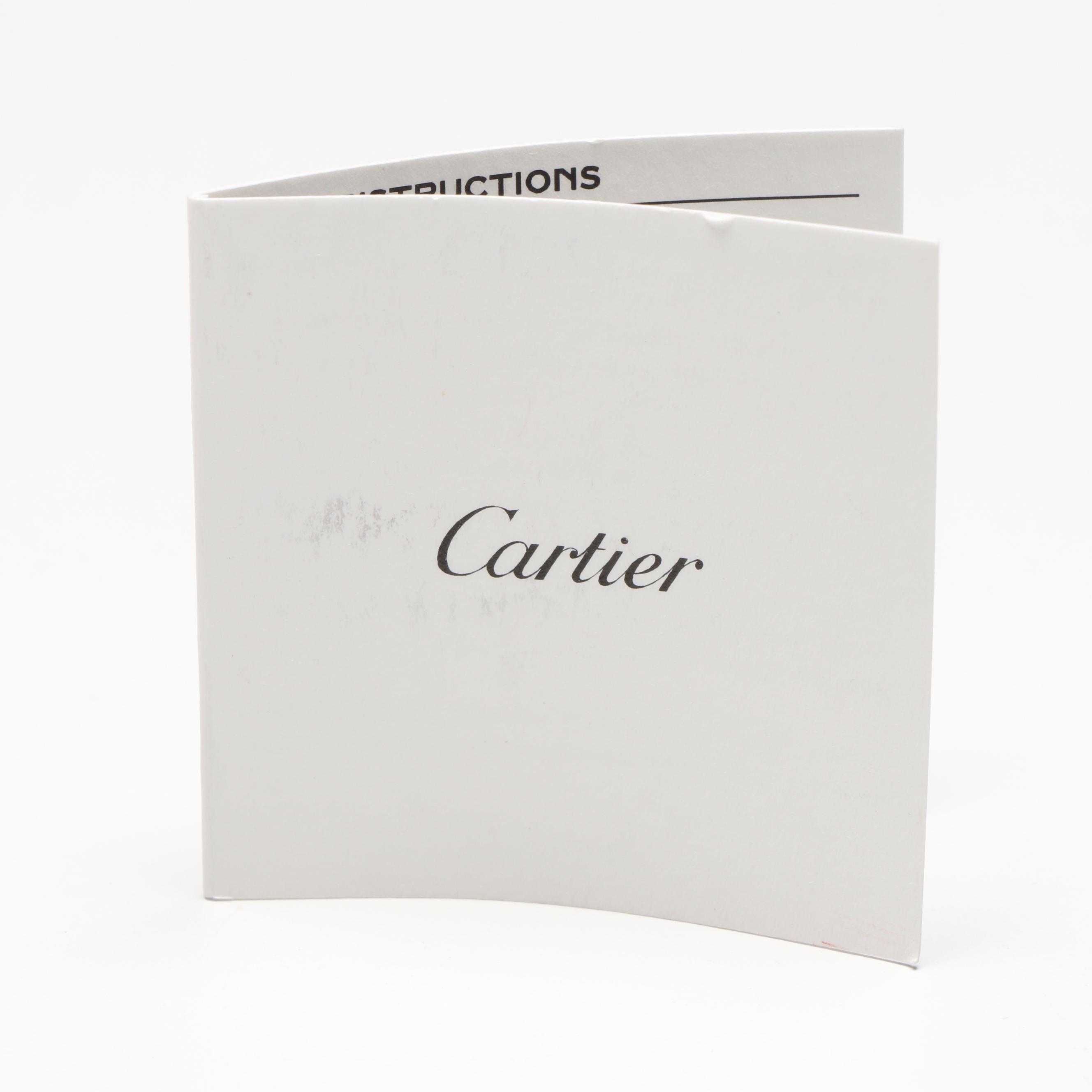 Cartier France Glass Christmas Ornament Trio with Box