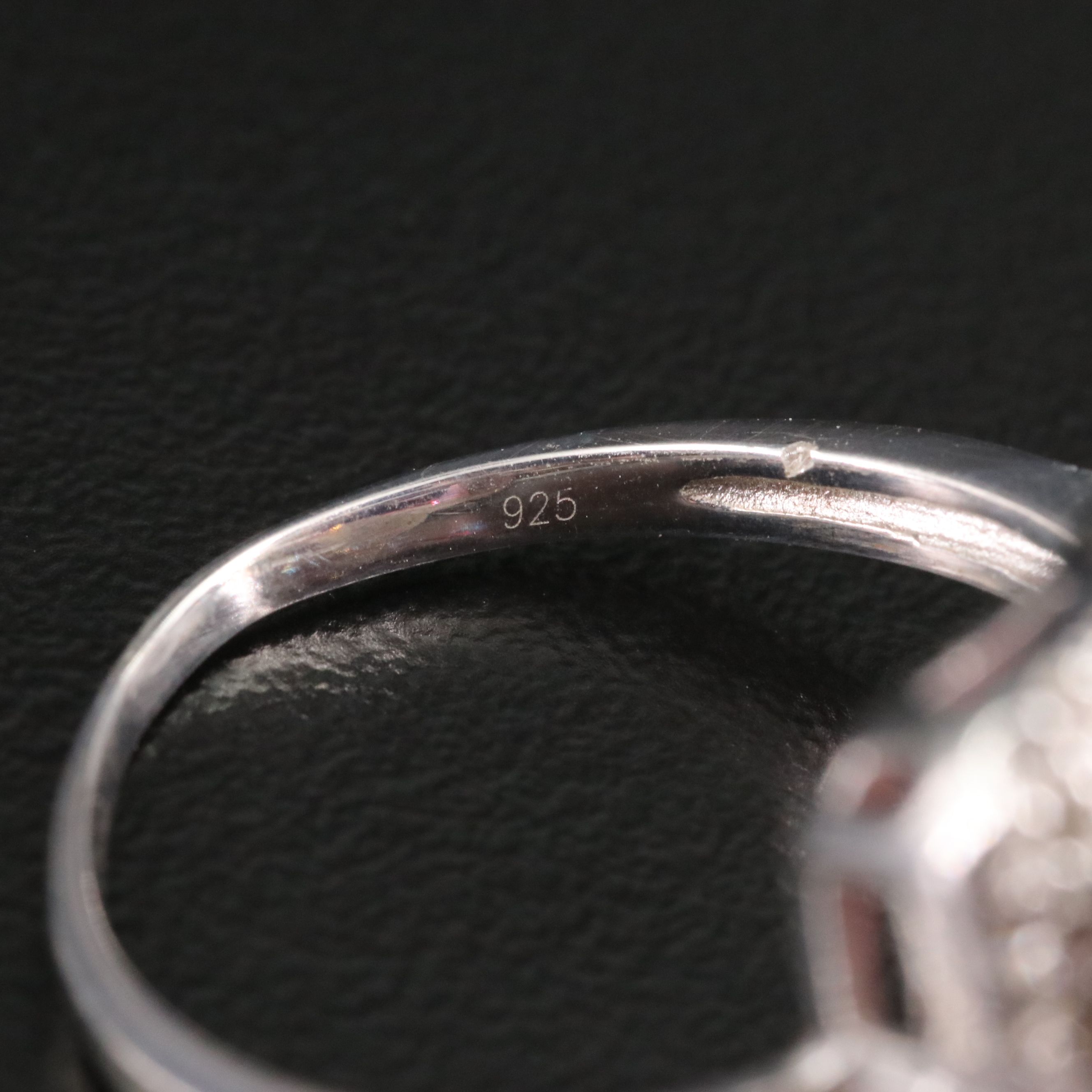 Sterling Quartz Triplet and Topaz Halo Ring