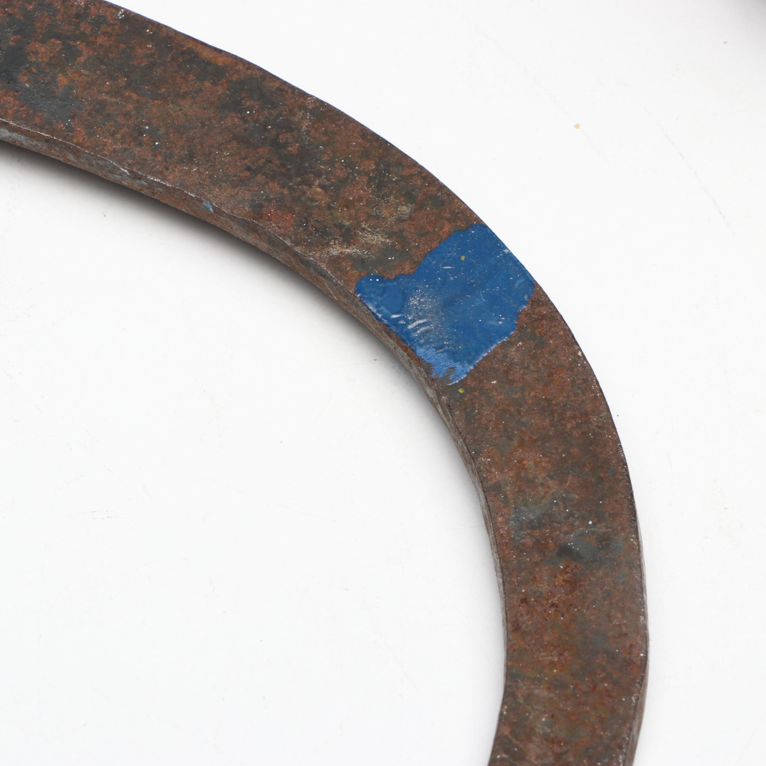 Double Block and Tackle Pulley with Ice Tongs, Antique