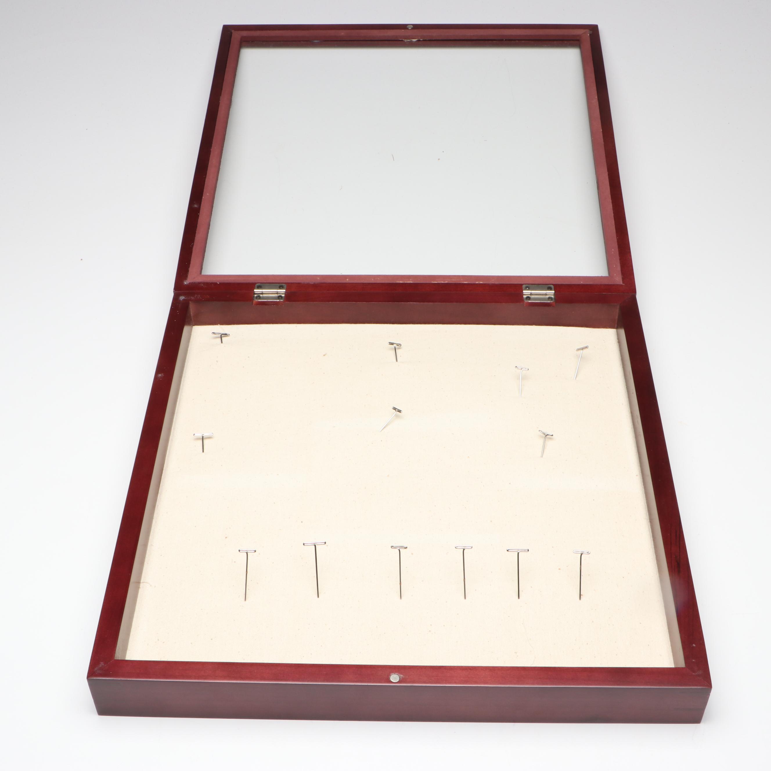 Cherry Finished Display Case