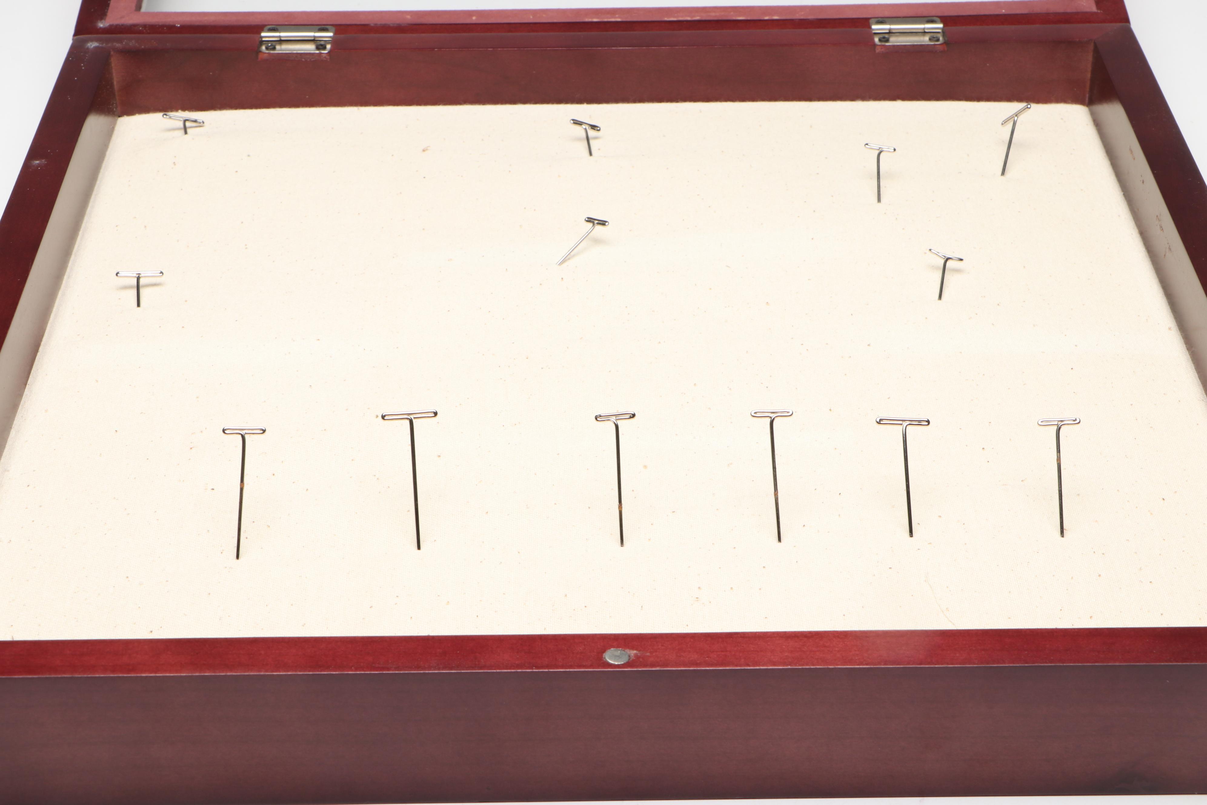 Cherry Finished Display Case