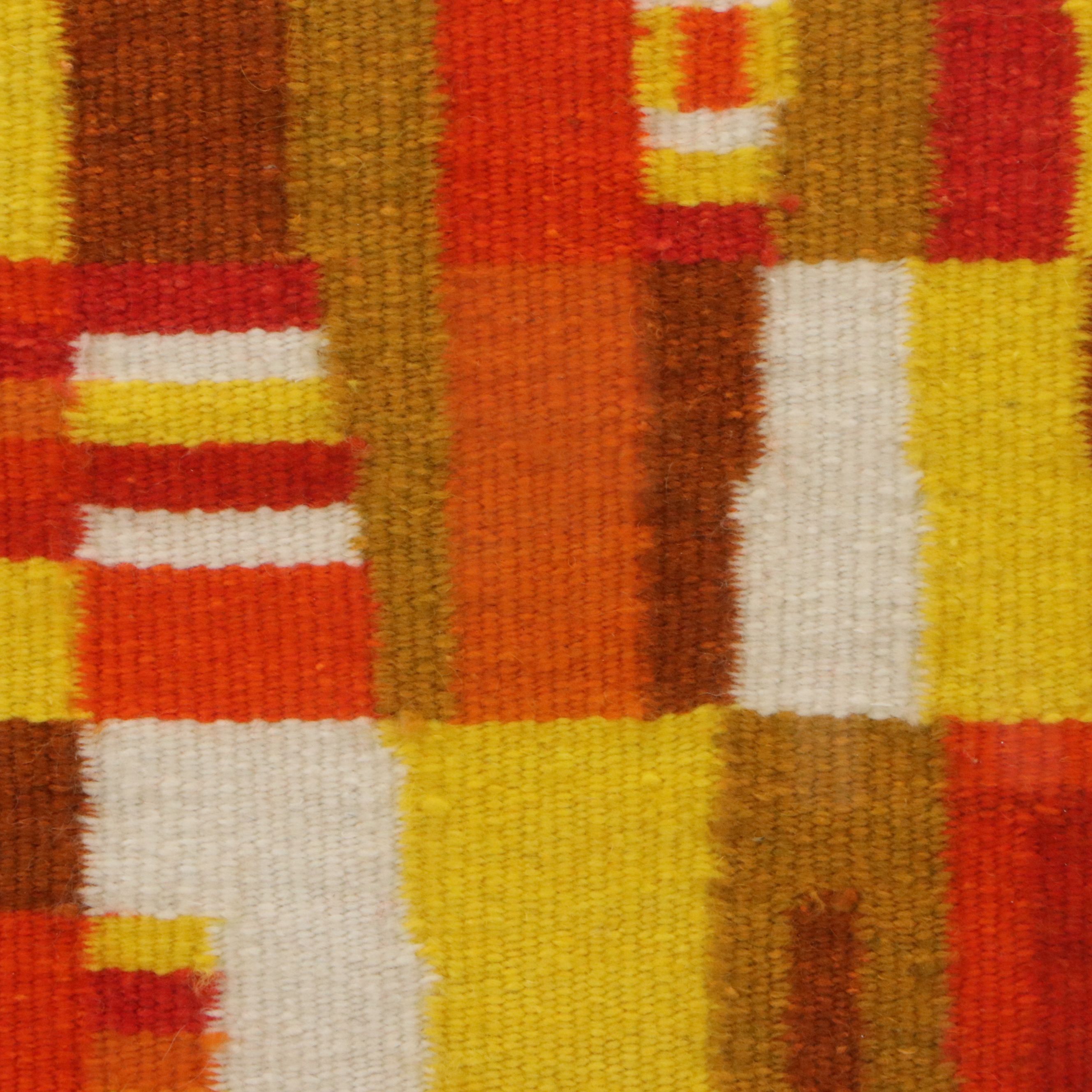 Evelyn Ackerman Handwoven Tapestry of Abstract Buildings, Late 20th to 21st C.