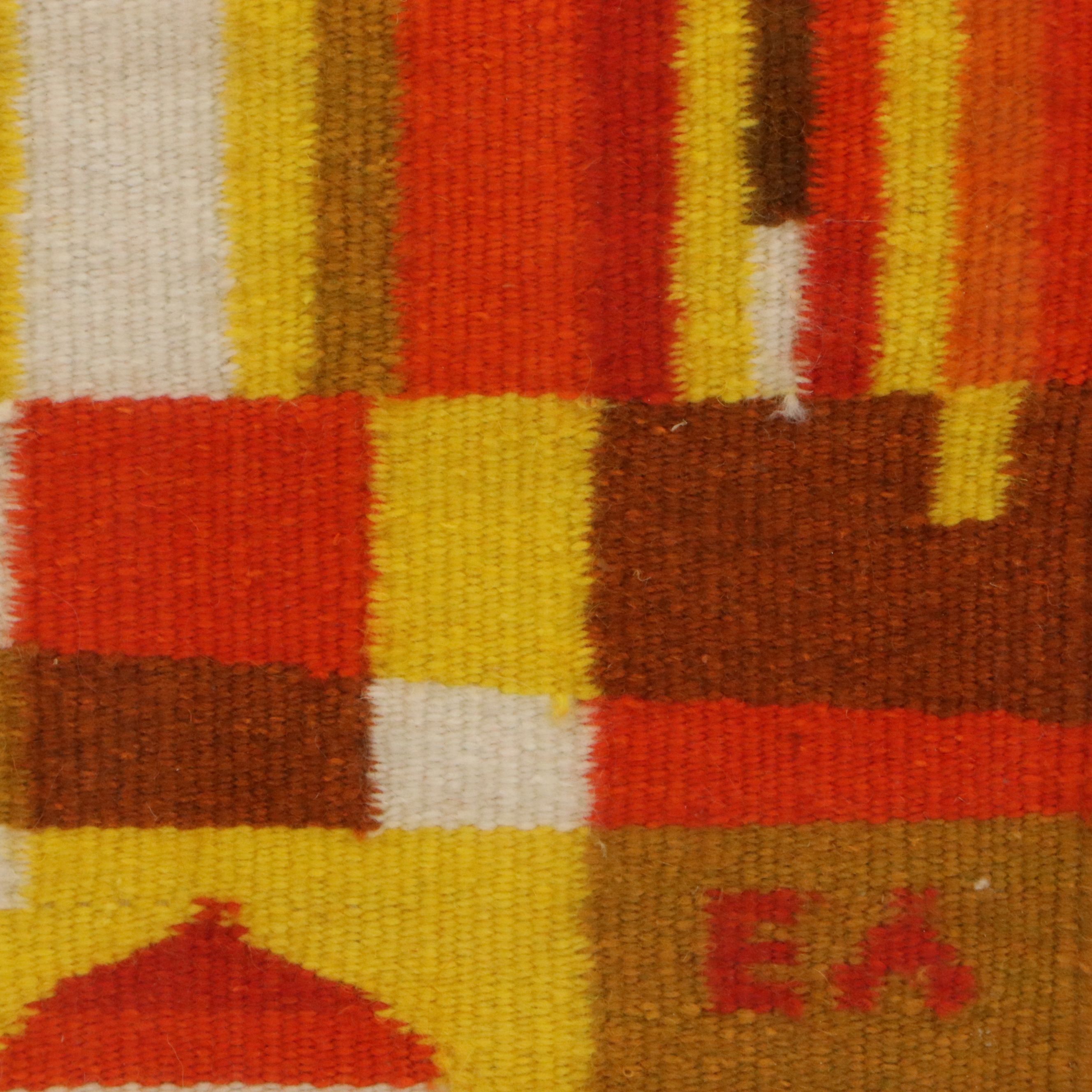 Evelyn Ackerman Handwoven Tapestry of Abstract Buildings, Late 20th to 21st C.