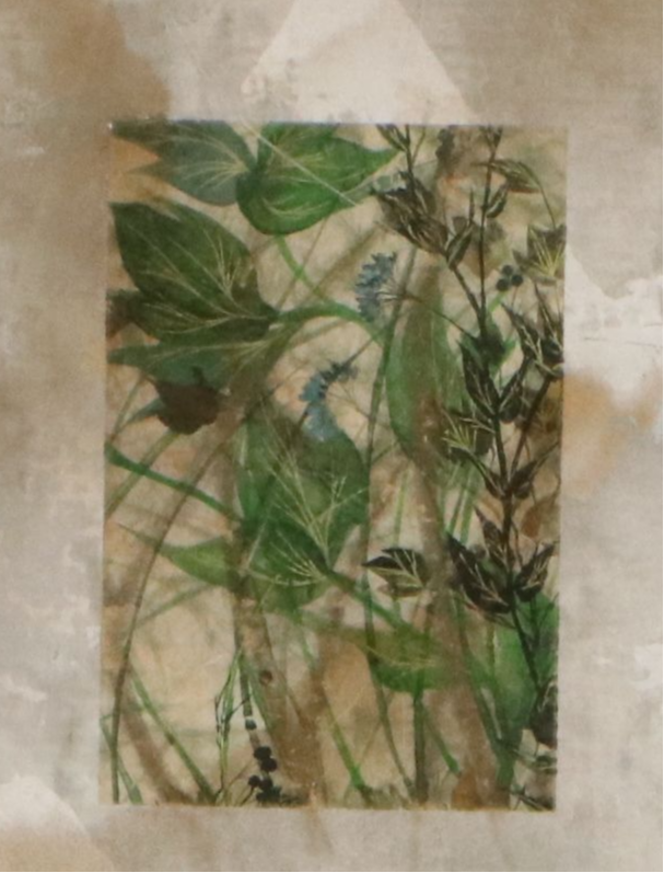 John Butler Embellished Screenprint "Autumn Grasses," Late 20th Century