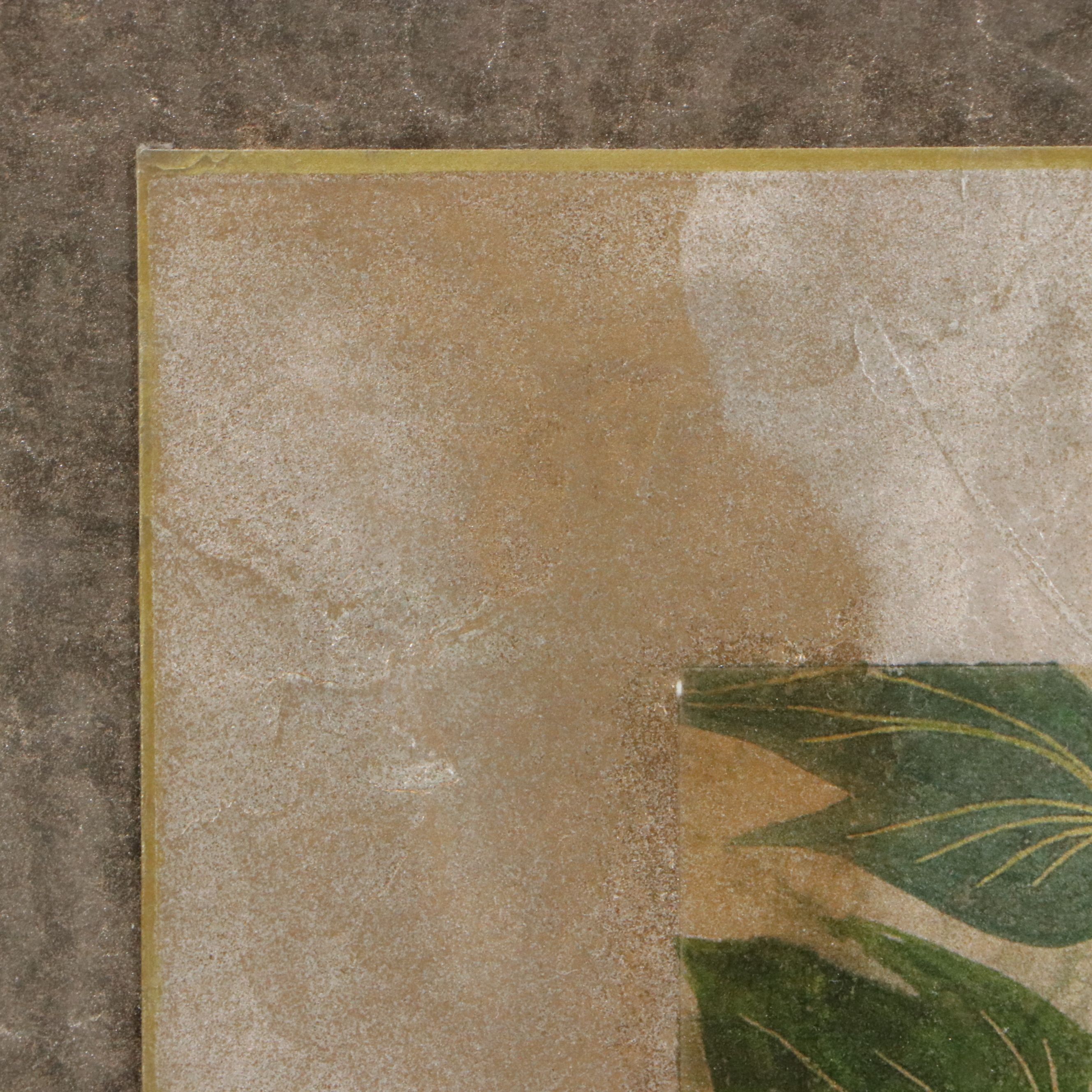 John Butler Embellished Screenprint "Autumn Grasses," Late 20th Century